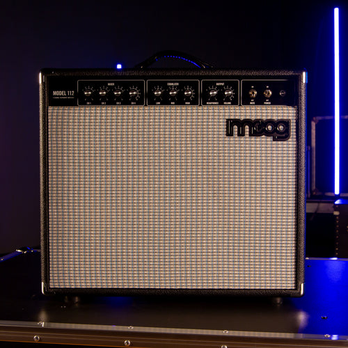 Moog Model 112 4-Channel Instrument Amplifier head on view