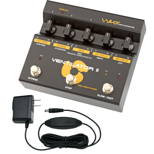Collage image of the Neo Instruments Ventilator II Rotary Effects Pedal POWER KIT
