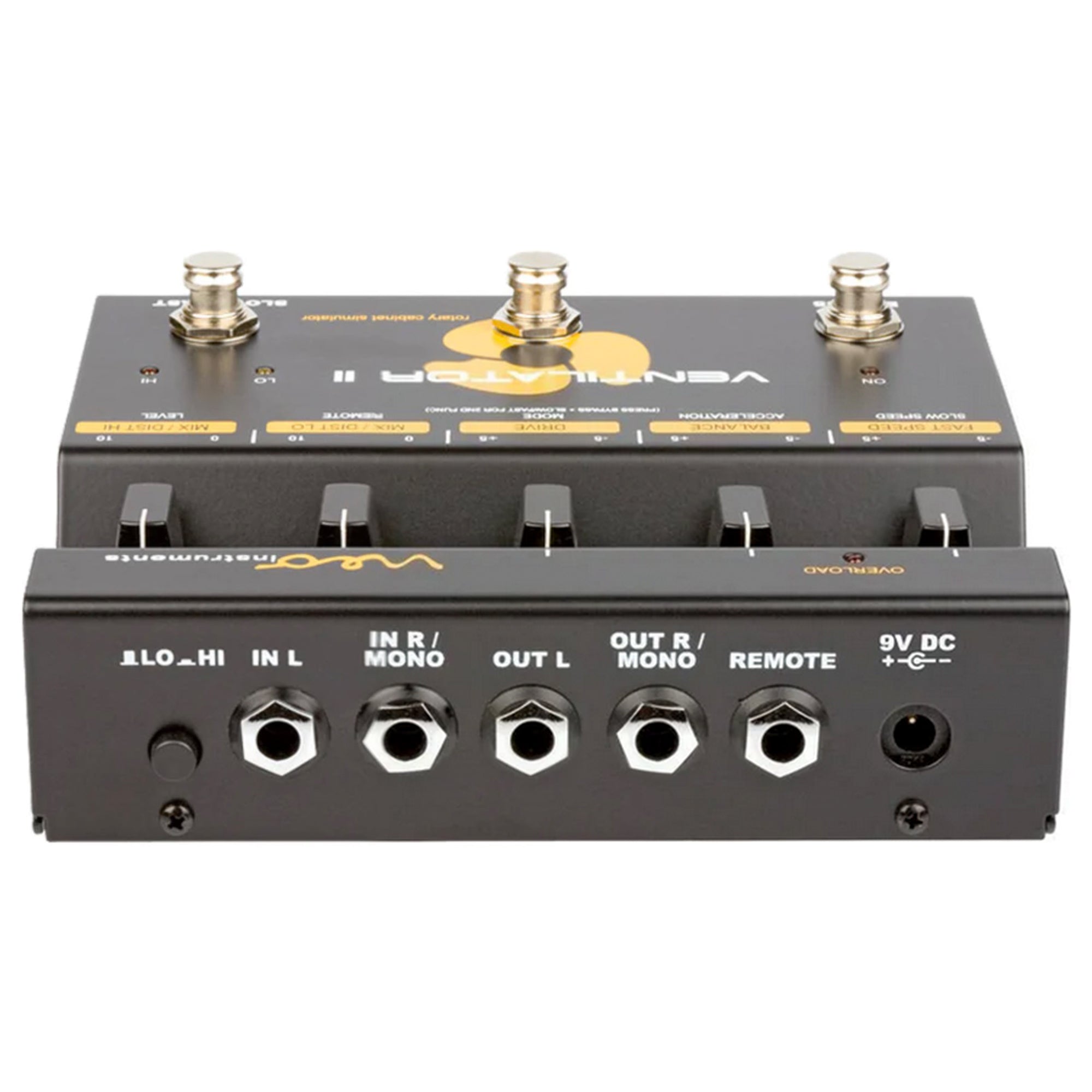 Rear view of Neo Instruments Ventilator II Rotary Effects Pedal