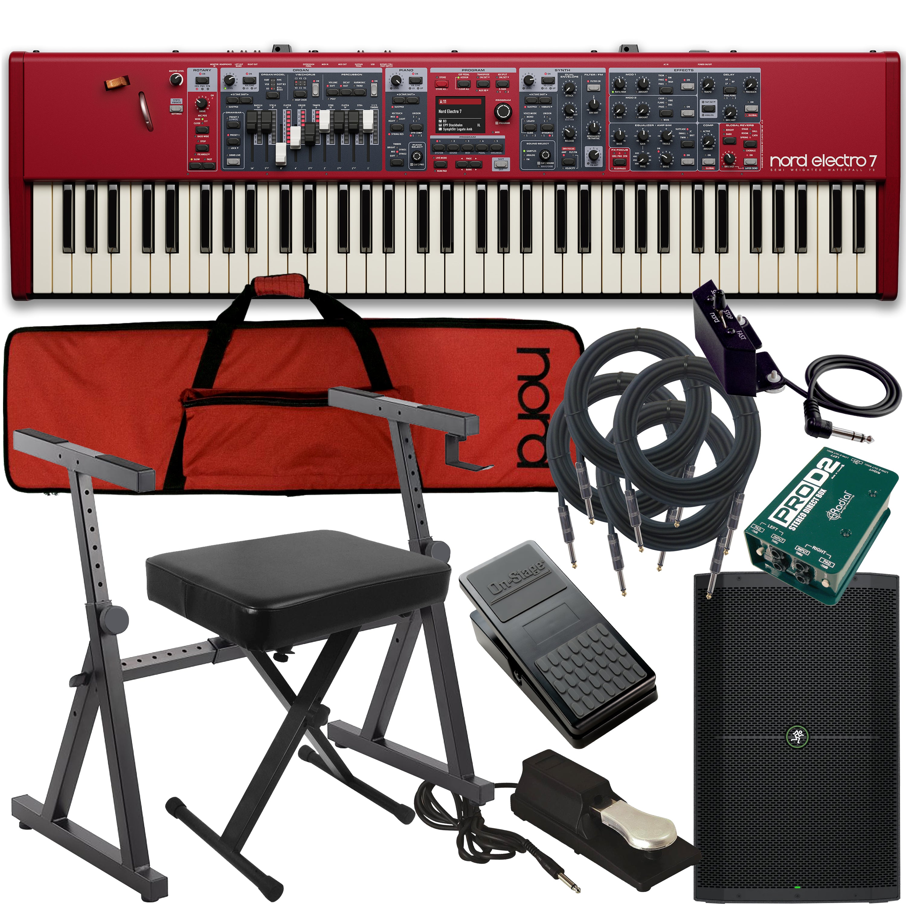 Nord Electro 7 73 Stage Keyboard COMPLETE STAGE BUNDLE