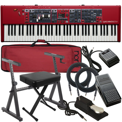 Nord Electro 7 61 Stage Keyboard STAGE ESSENTIALS BUNDLE