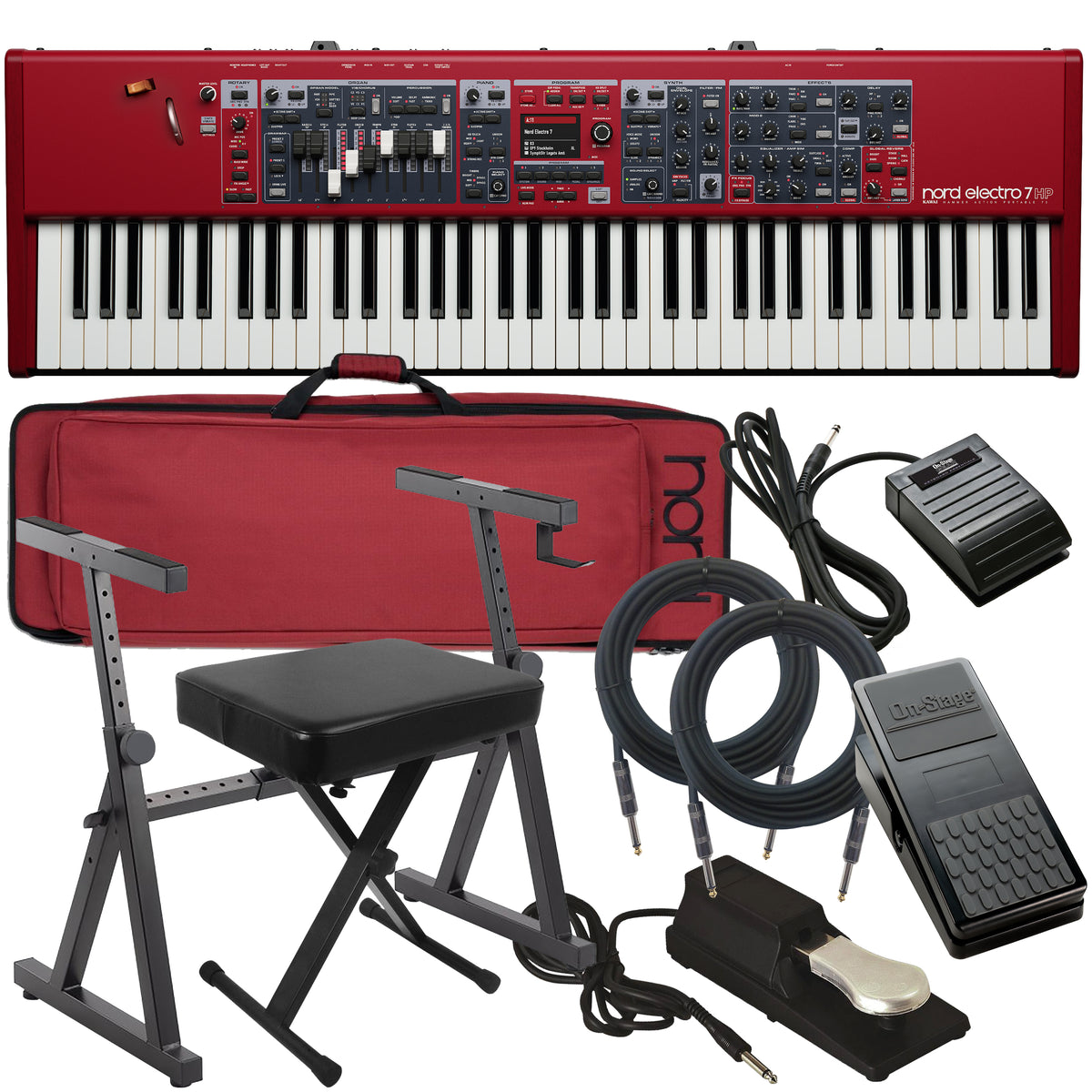Nord Electro 7 61 Stage Keyboard STAGE ESSENTIALS BUNDLE