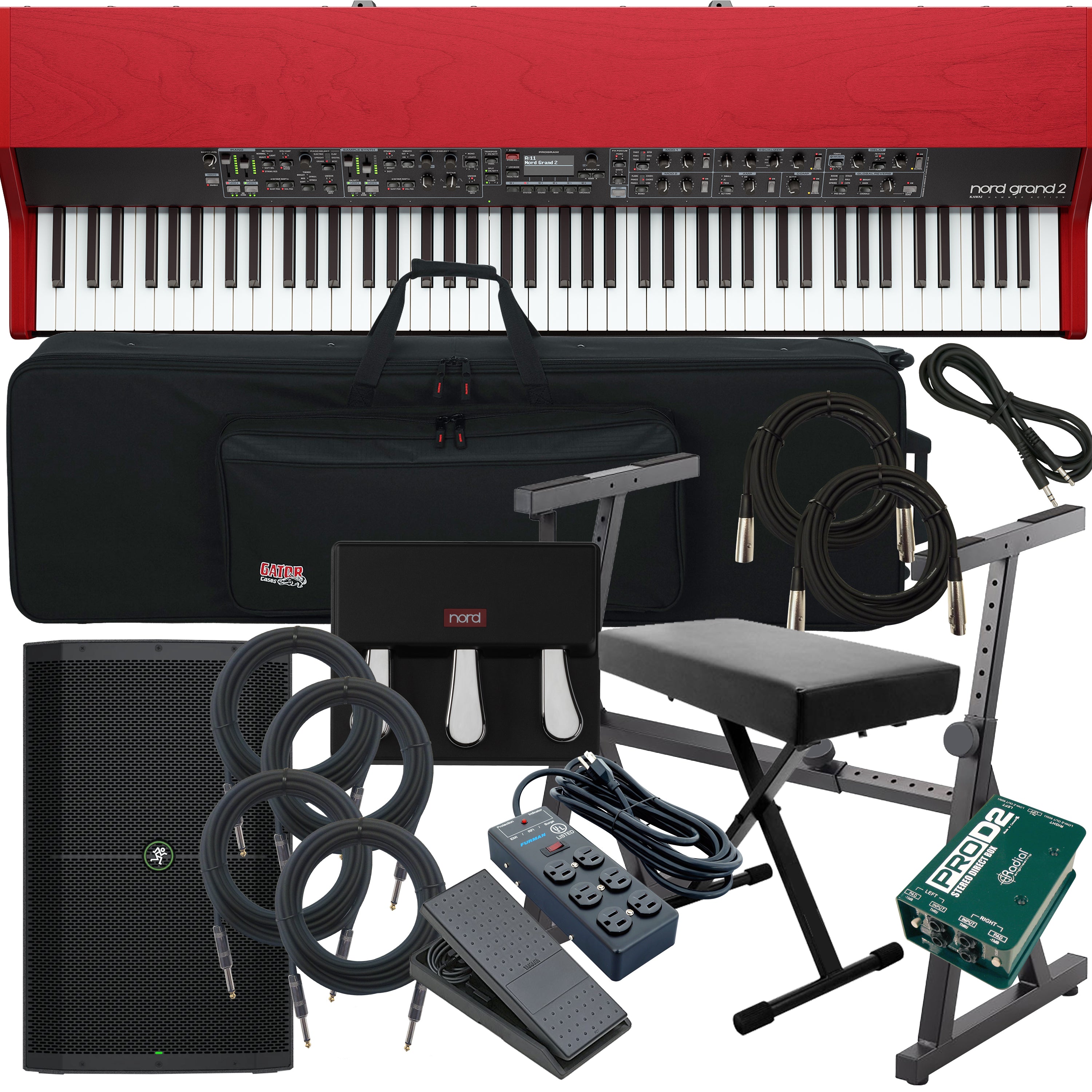 Nord Grand 2 Stage Piano COMPLETE STAGE BUNDLE