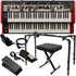 Collage of items included in the Nord Organ 3 Dual Manual Organ KEY ESSENTIALS BUNDLE