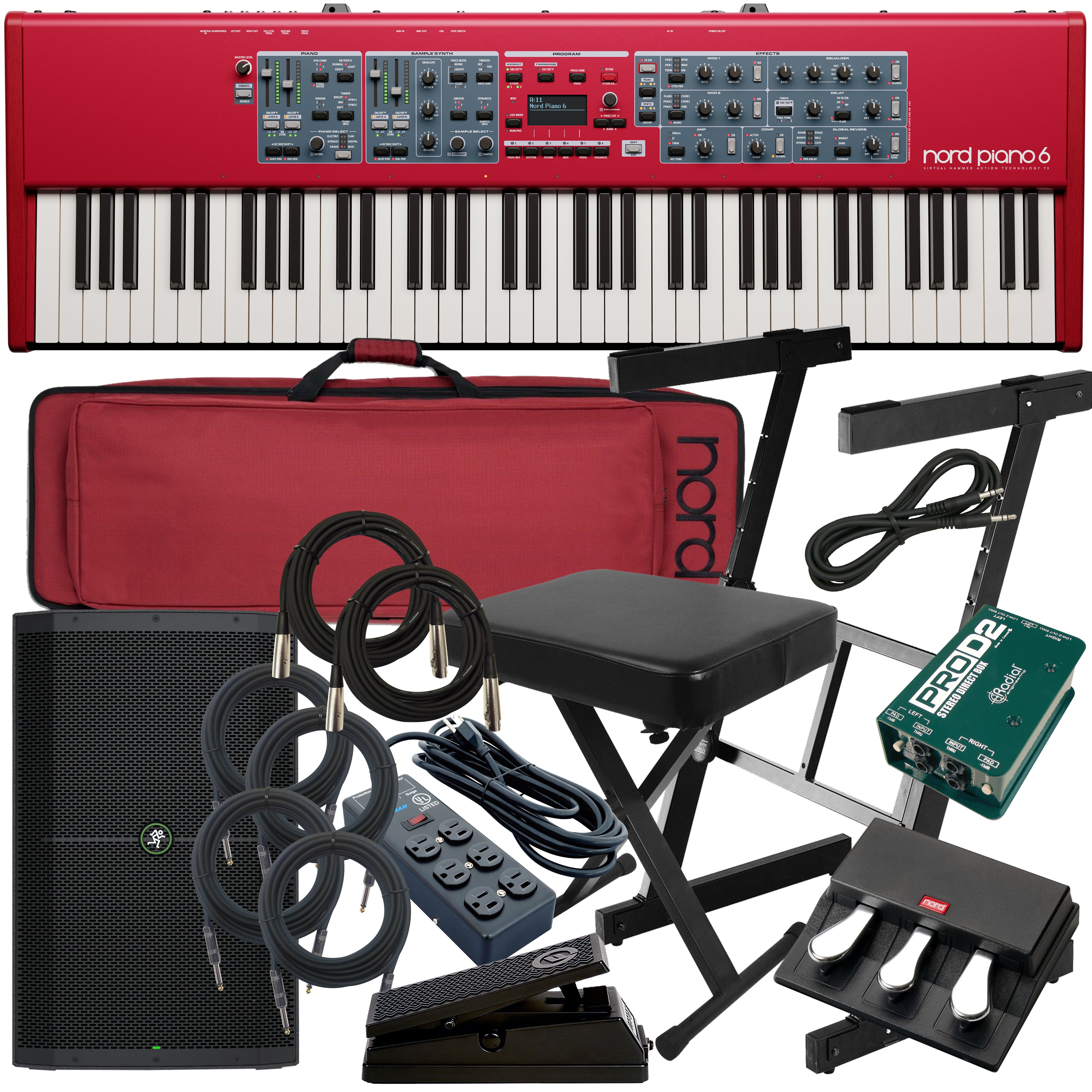 Nord Piano 6 73 Stage Piano COMPLETE STAGE BUNDLE