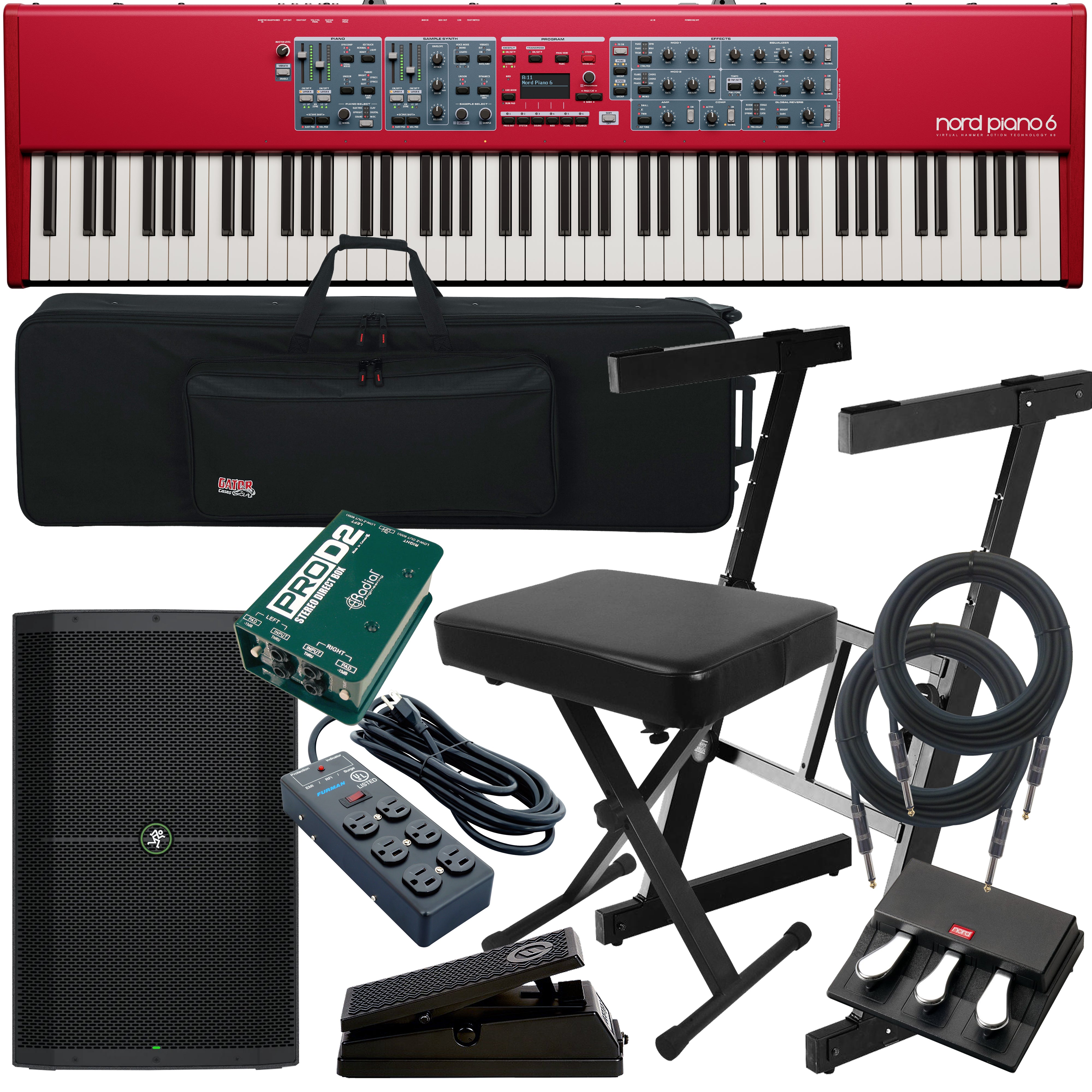 Nord Piano 6 88 Stage Piano COMPLETE STAGE BUNDLE