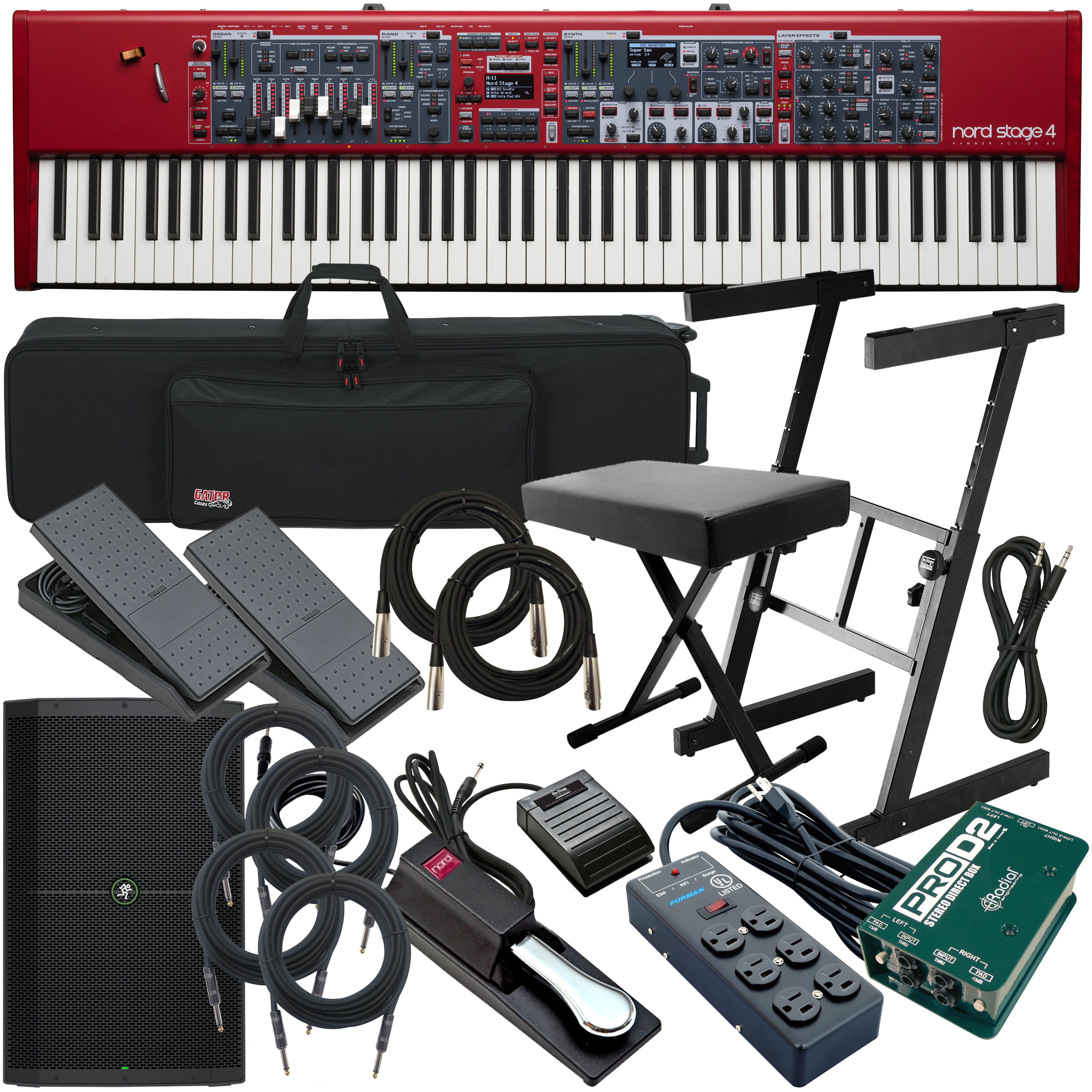Nord Stage 4 88 Stage Keyboard COMPLETE STAGE BUNDLE