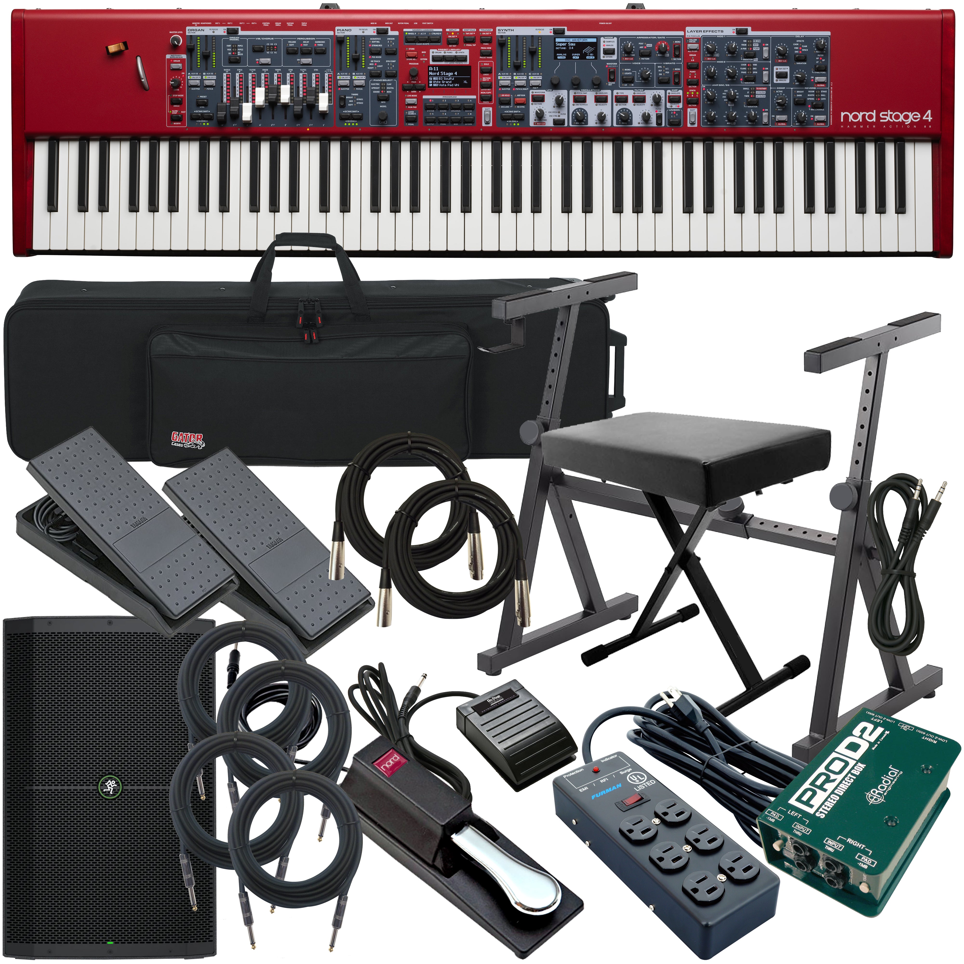 Nord Stage 4 88 Stage Keyboard COMPLETE STAGE BUNDLE