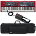 Collage image of the Nord Stage 4 73 Stage Keyboard CARRY BAG KIT