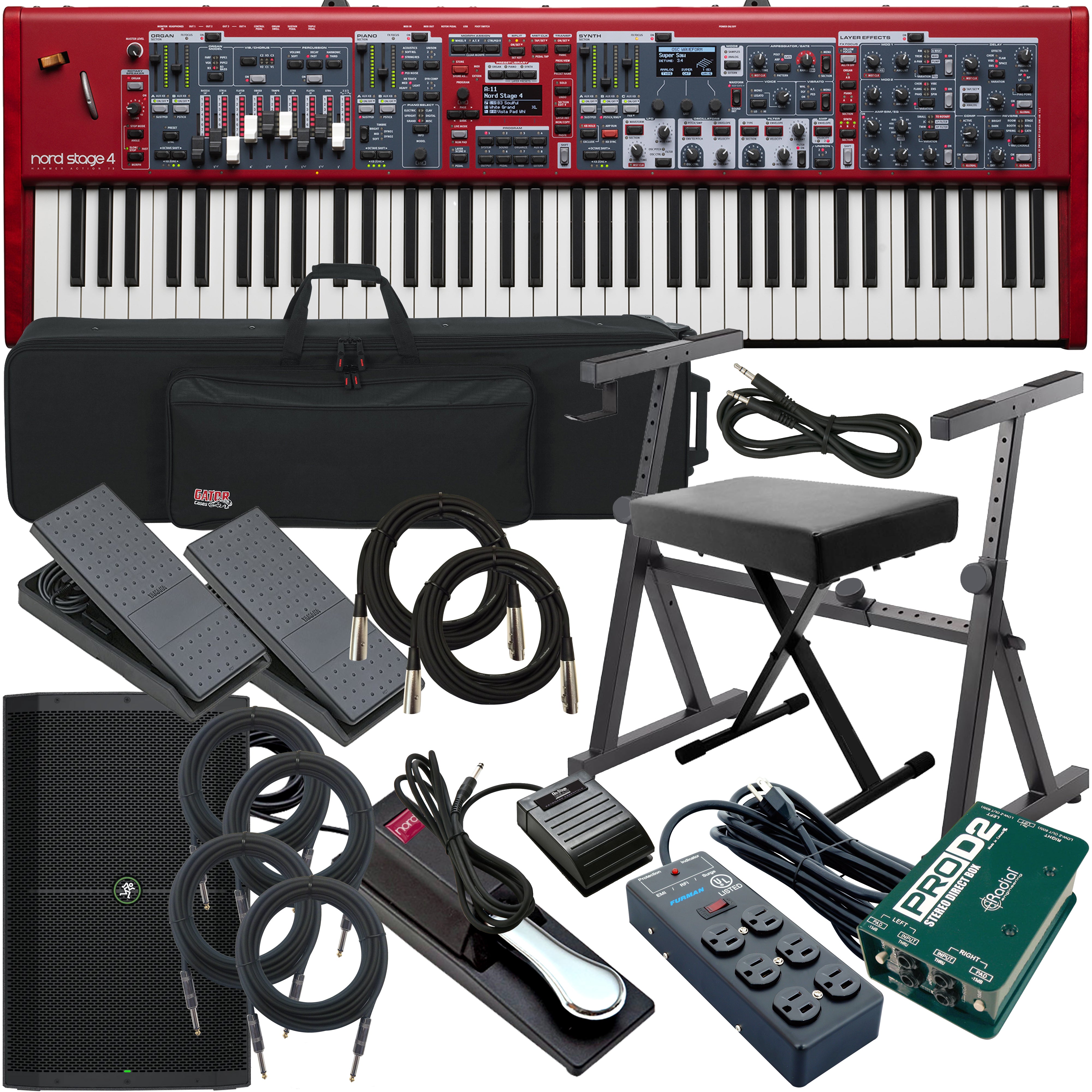 Nord Stage 4 73 Stage Keyboard COMPLETE STAGE BUNDLE – Kraft Music