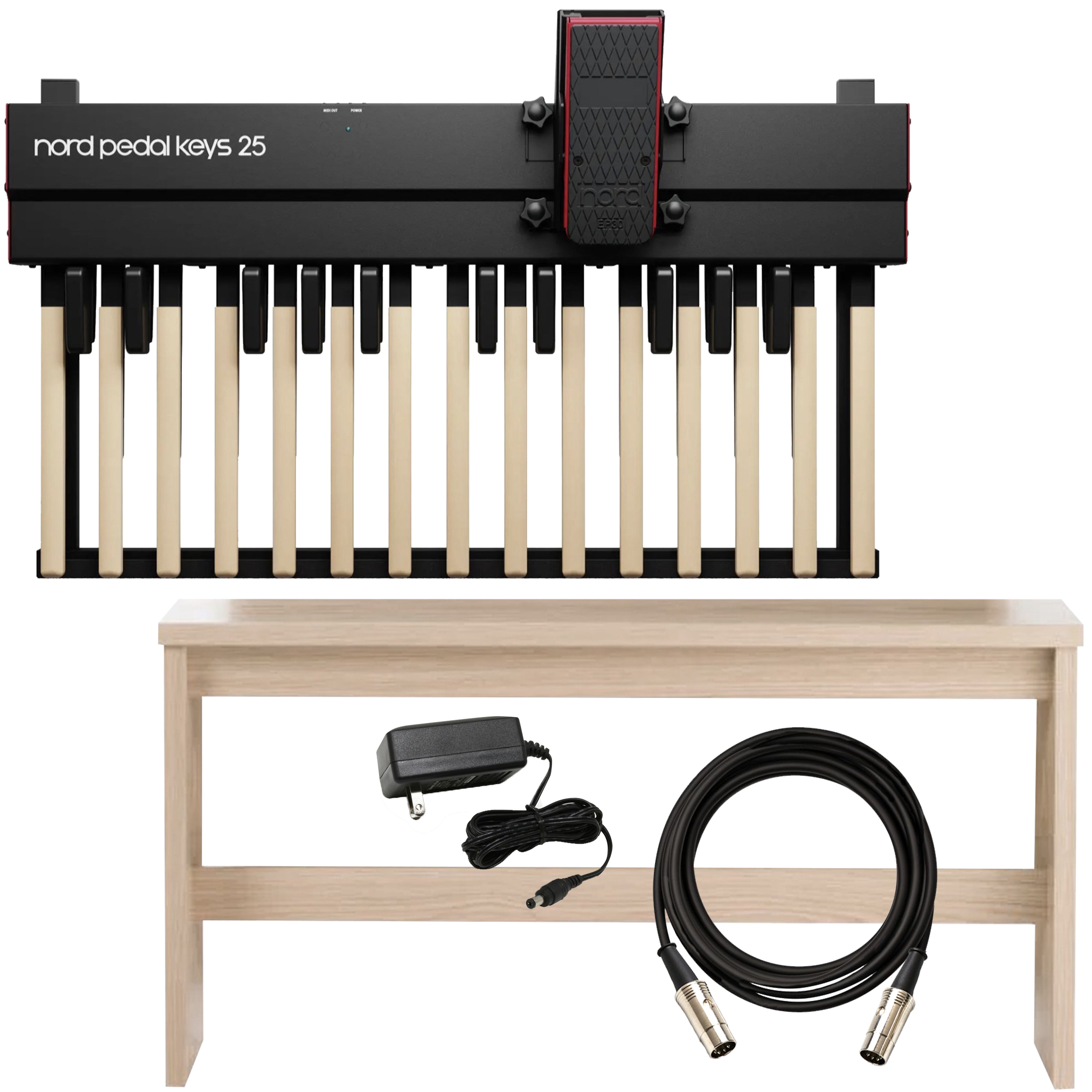 Nord Pedal Keys 25 Pedal Board with Bench