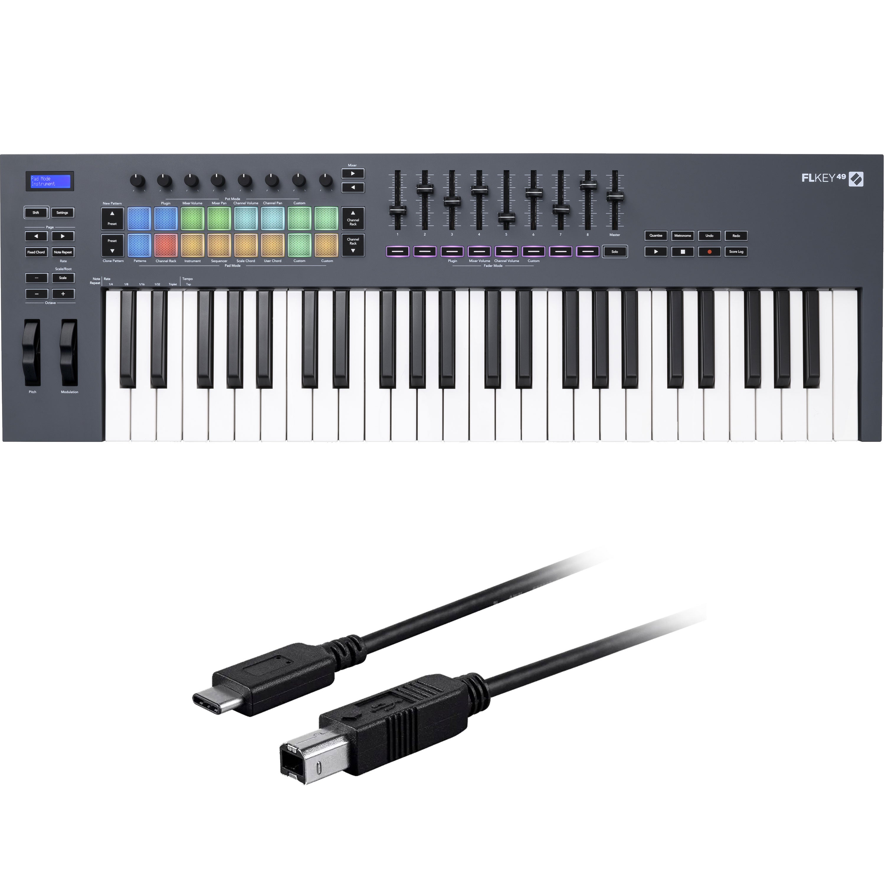 Novation FLkey 49 USB-MIDI Keyboard Controller for FL Studio Novation FLkey 49 USB-MIDI Keyboard Controller for FL Studio
