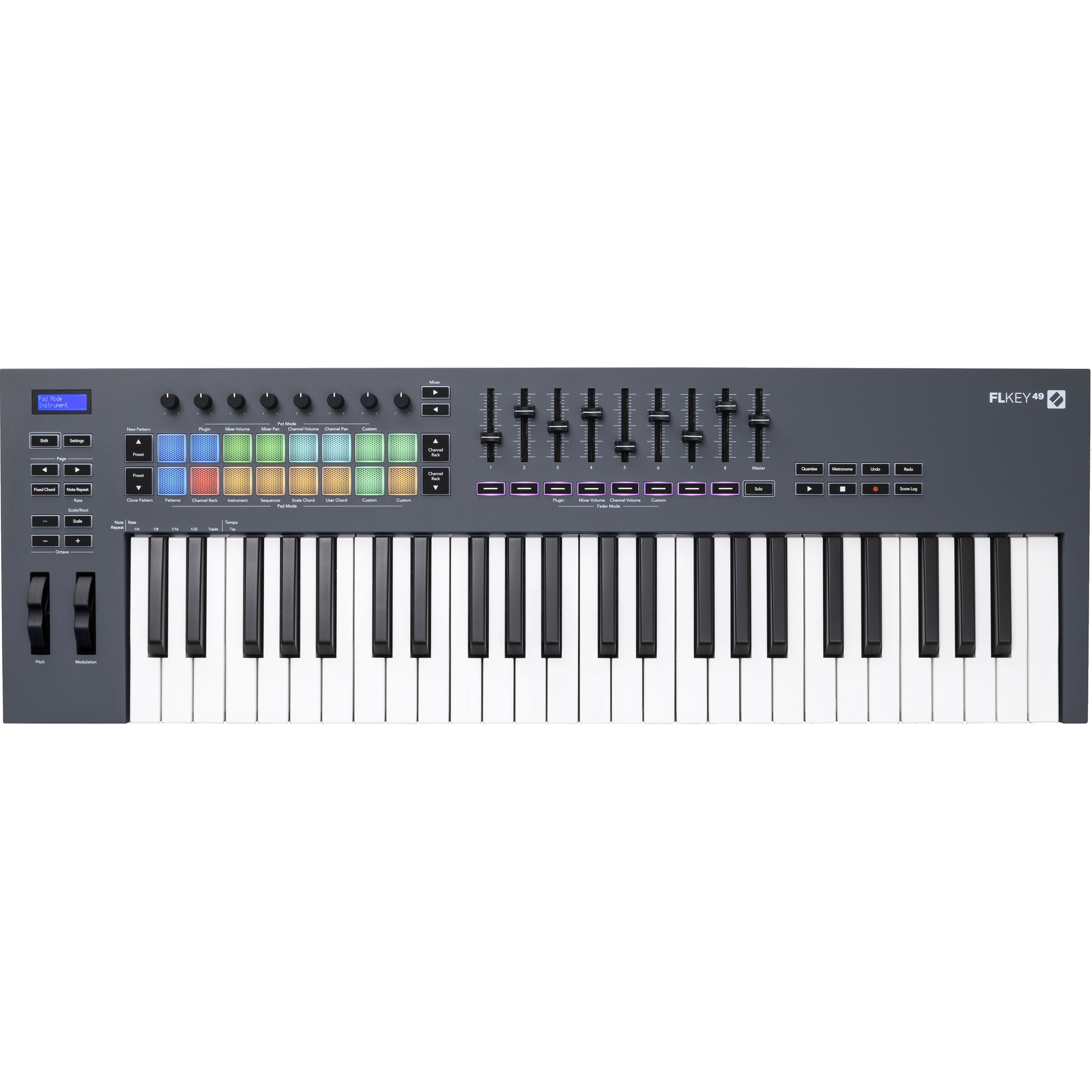 Novation FLkey 49 USB-MIDI Keyboard Controller for FL Studio View 1