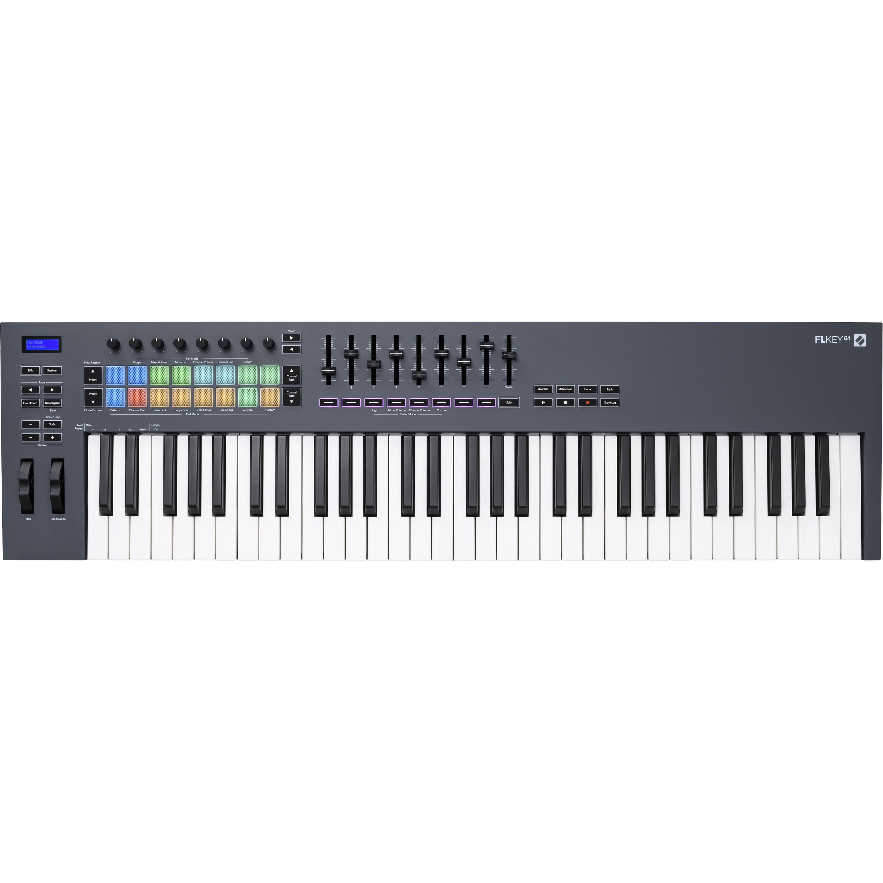 Novation FLkey 61 USB-MIDI Keyboard Controller for FL Studio View 1