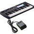 Collage showing components in Novation Launchkey 49 Mk4 Keyboard Controller PEDAL PAK