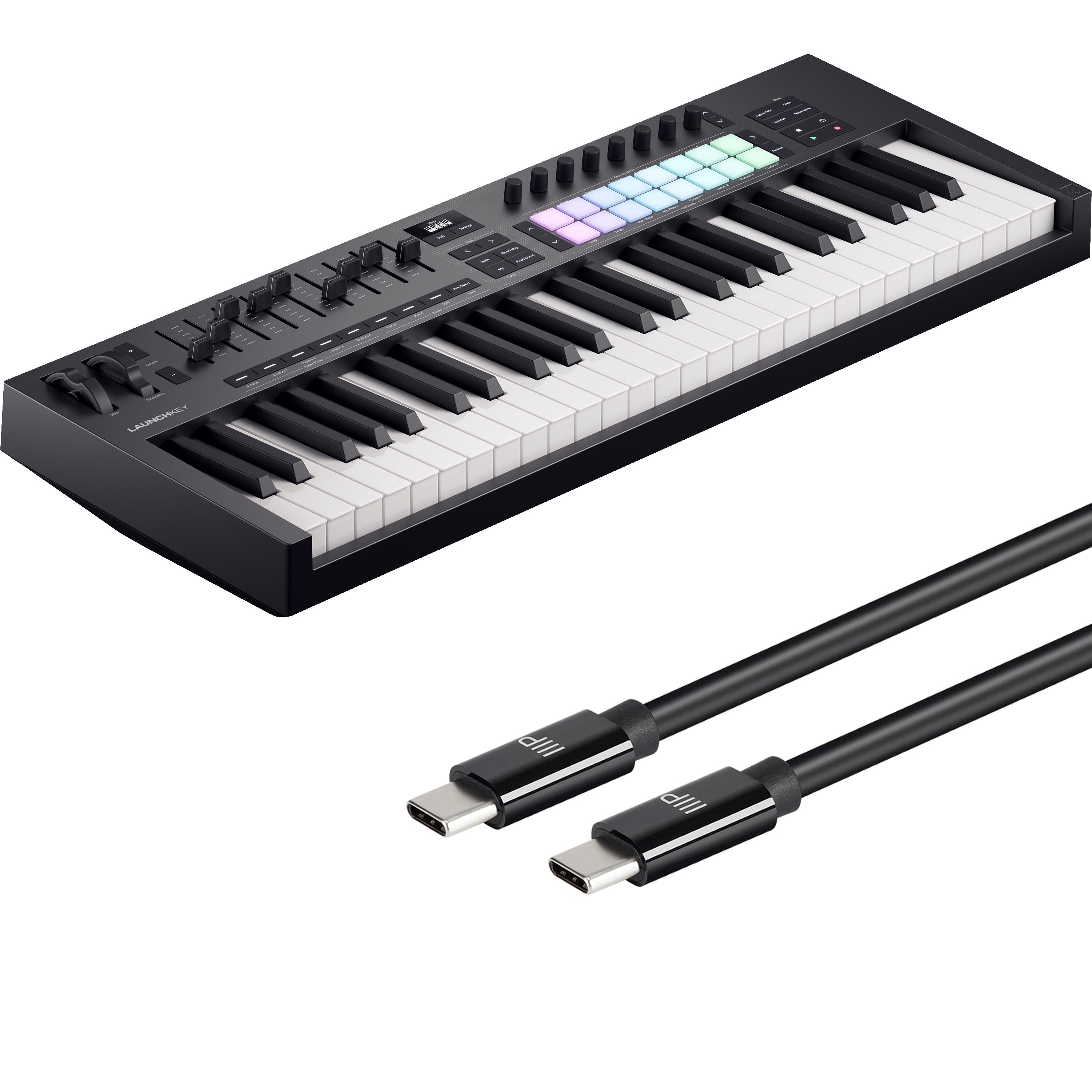 Novation Launchkey 49 Mk4 Keyboard Controller USB-C CABLE Novation Launchkey 49 Mk4 Keyboard Controller USB-C CABLE