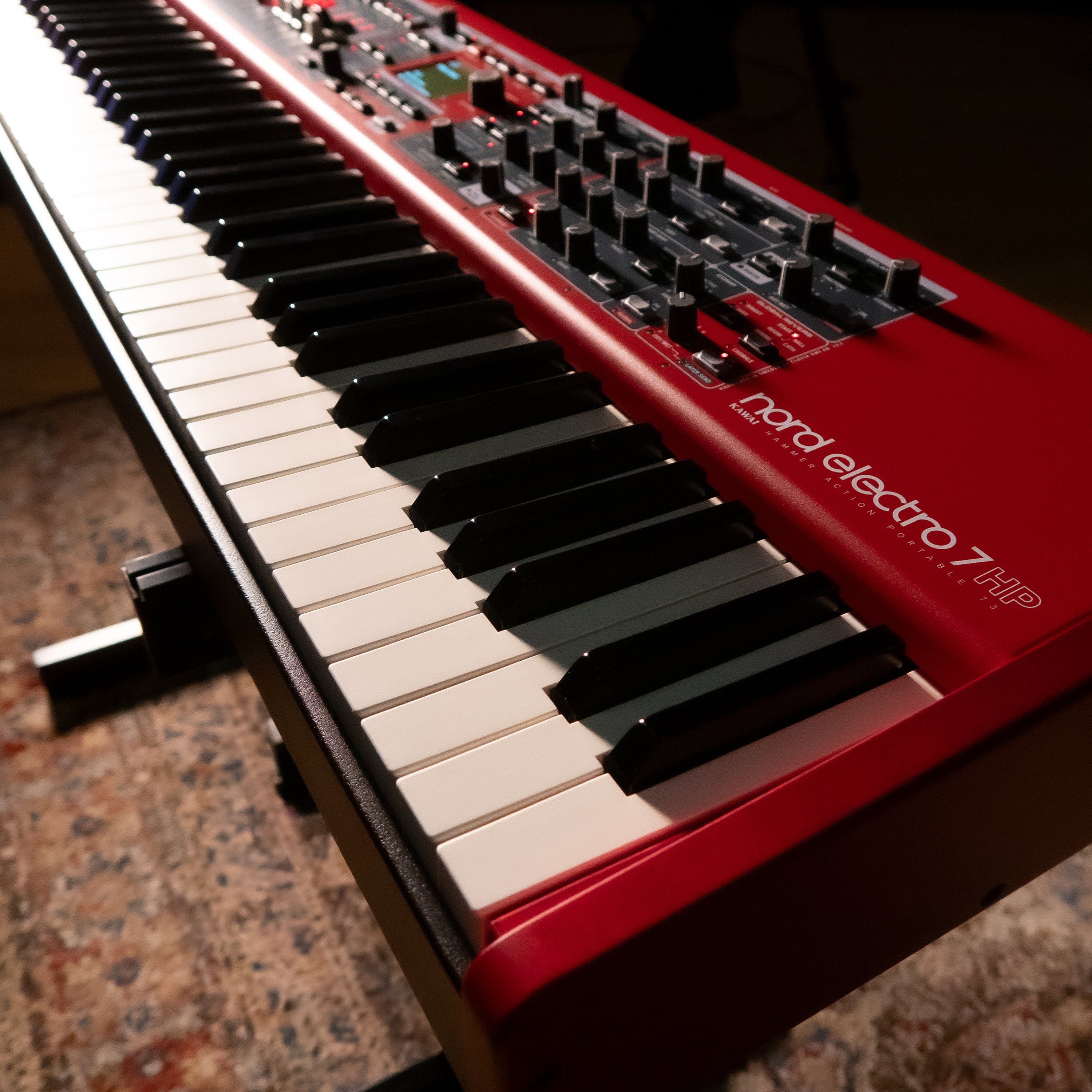 Nord Electro 7 HP 73 Stage Keyboard in a studio