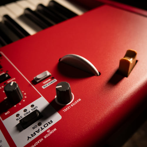 Close up of tone wheel on the Nord Electro 7 HP 73 Stage Keyboard