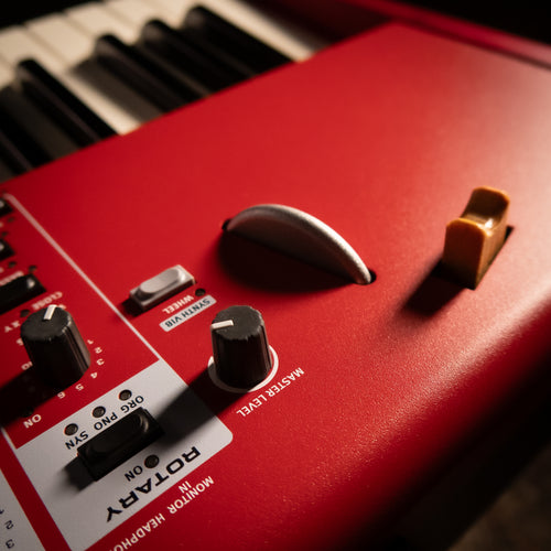 Close-up of a Nord Electro 7 control panel 