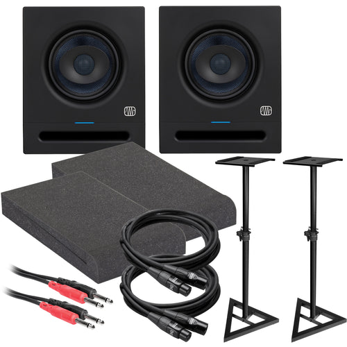 PreSonus Eris Pro 6 6" Active Coaxial 2-way Studio Monitor STUDIO ESSENTIALS BUNDLE