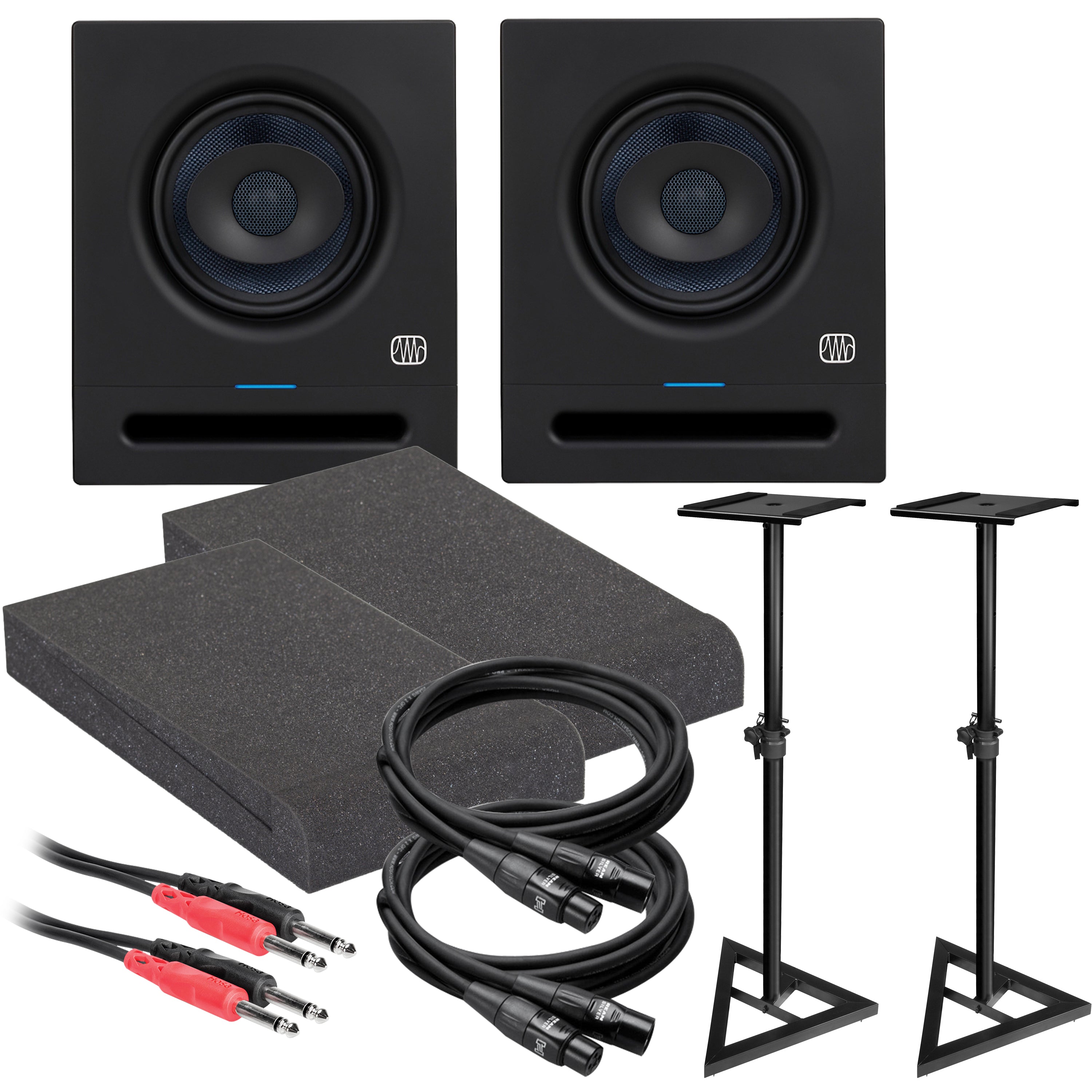PreSonus Eris Pro 6 6" Active Coaxial 2-way Studio Monitor STUDIO ESSENTIALS BUNDLE