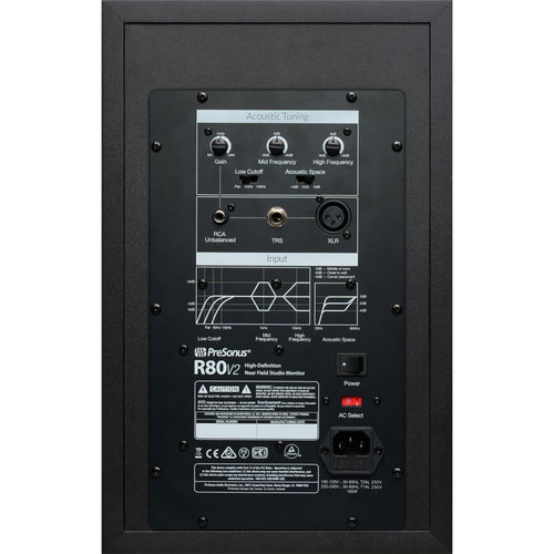 PreSonus R80 V2 8" Powered Studio Monitor, View 2