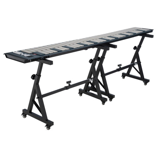 two Pearl PKCS Keyboard and Controller Stands, shown with long mallet controller spanning both stands