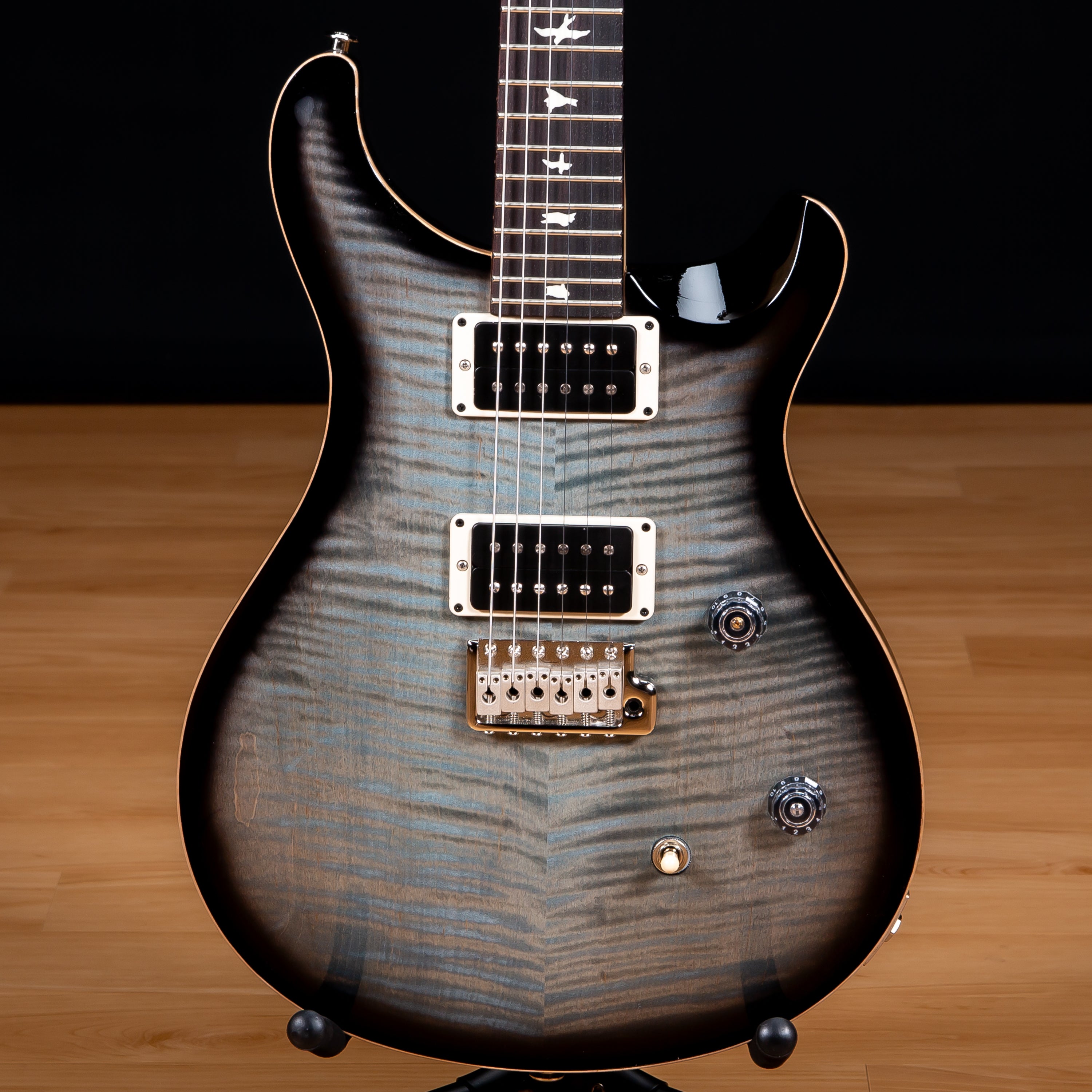 PRS CE24 - Faded Blue Smokeburst view 1