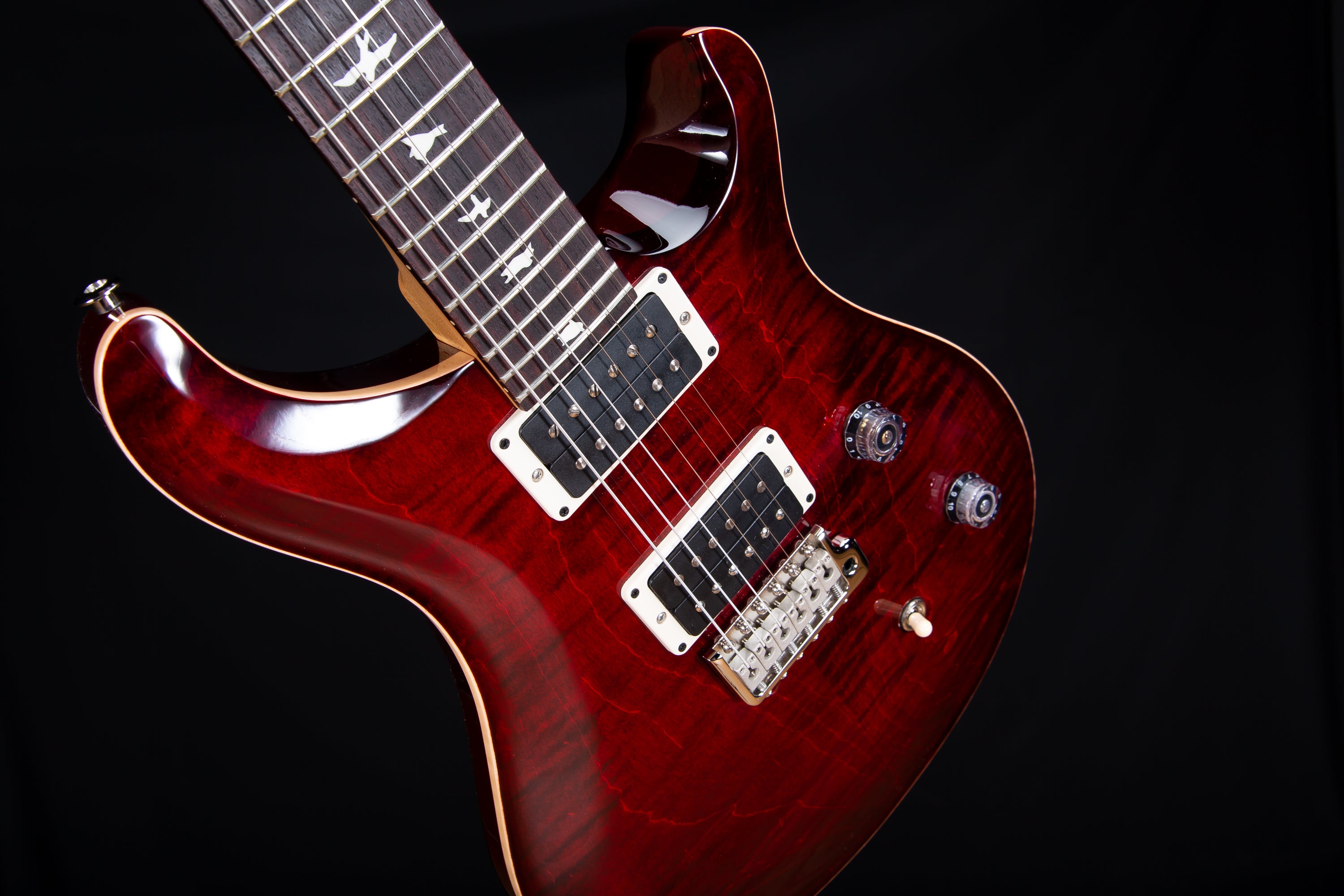 PRS CE 24 Electric Guitar - Fire Red Burst view 5