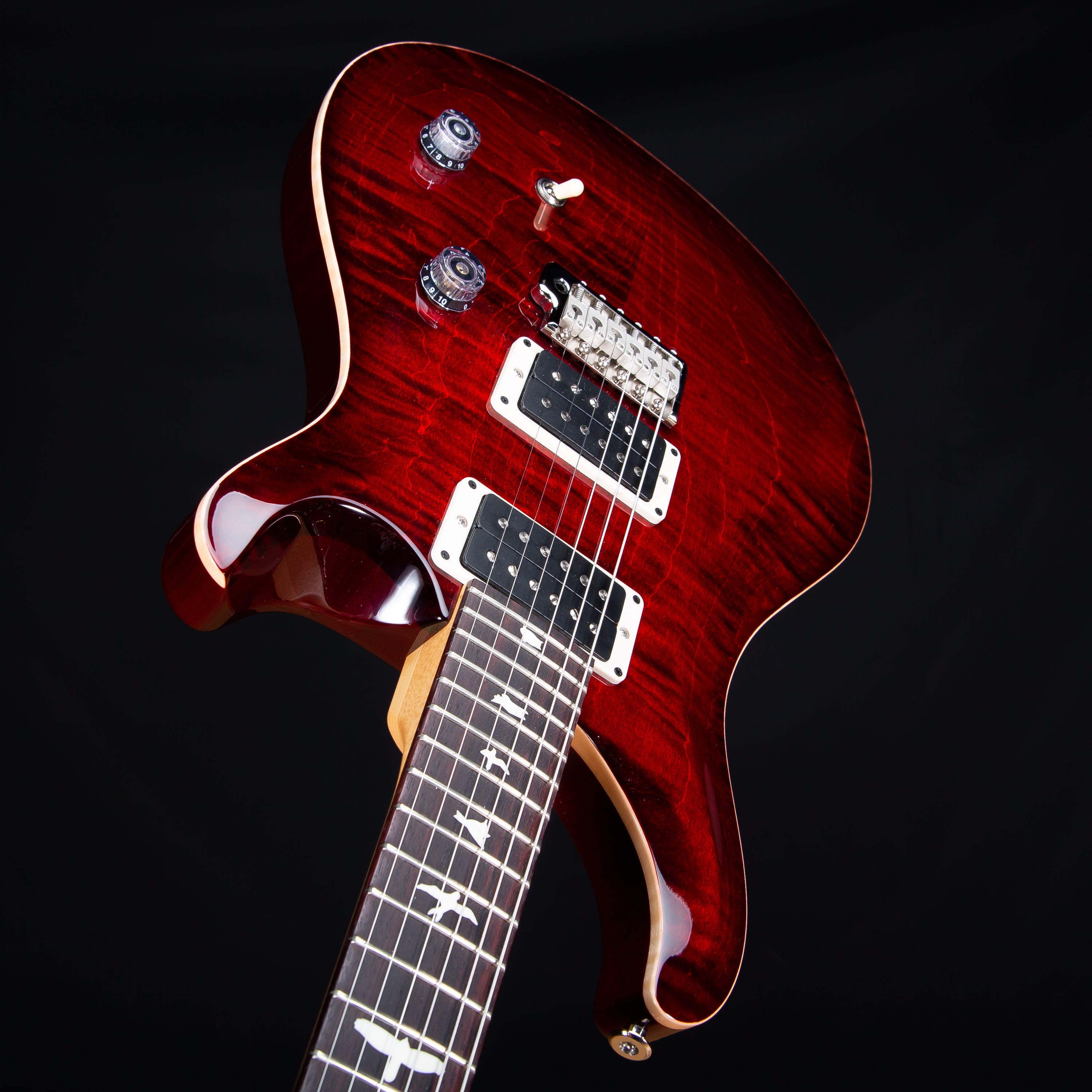 PRS CE 24 Electric Guitar - Fire Red Burst view 6