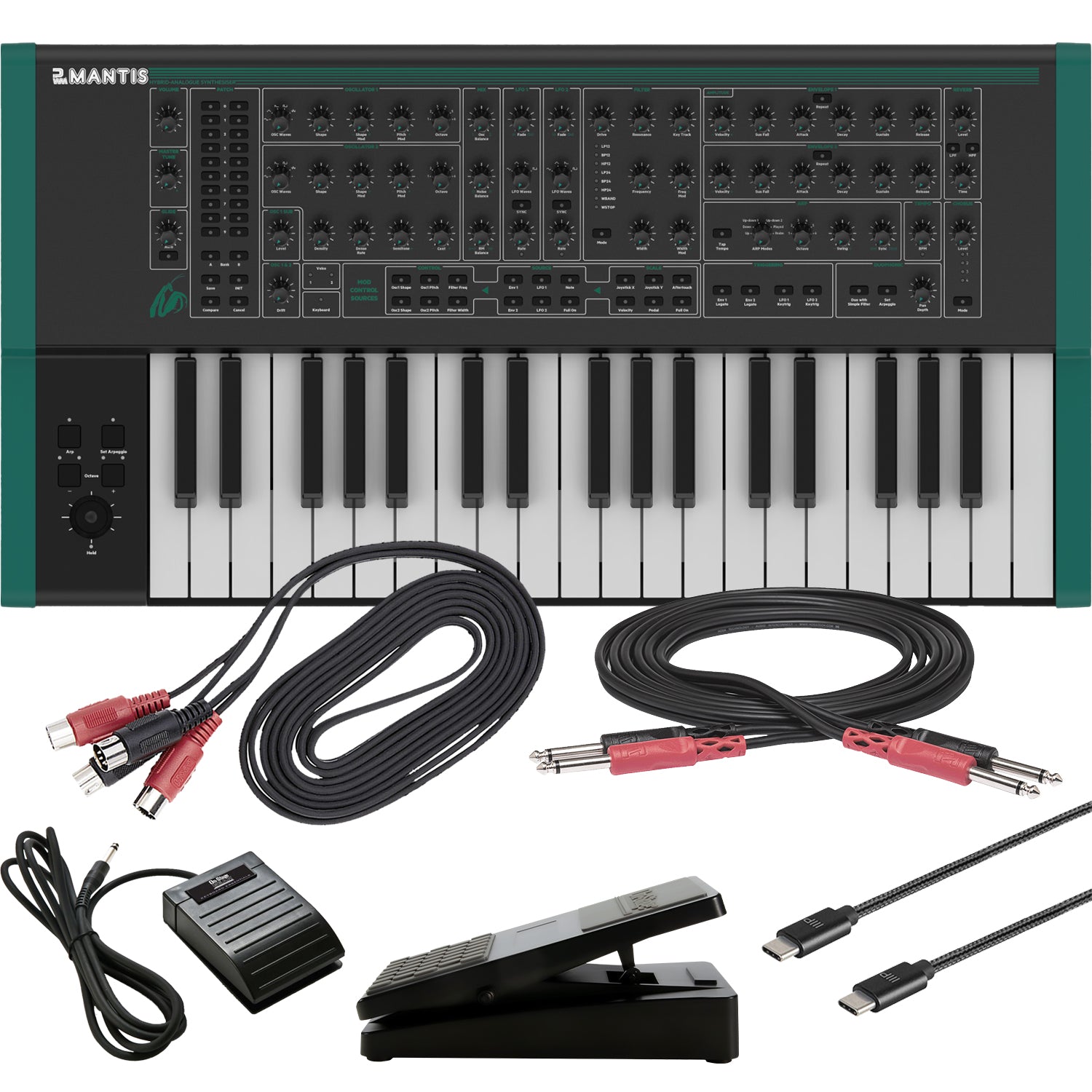 PWM Mantis Hybrid-Analog Duophonic Synthesizer CABLE KIT
