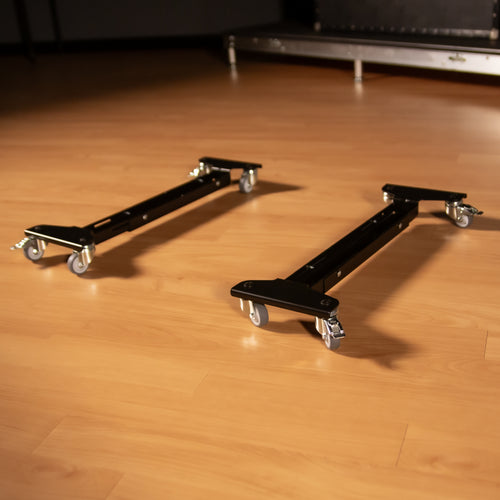 K&M 18806 Trolley for Keyboard Stands on a floor in a studio