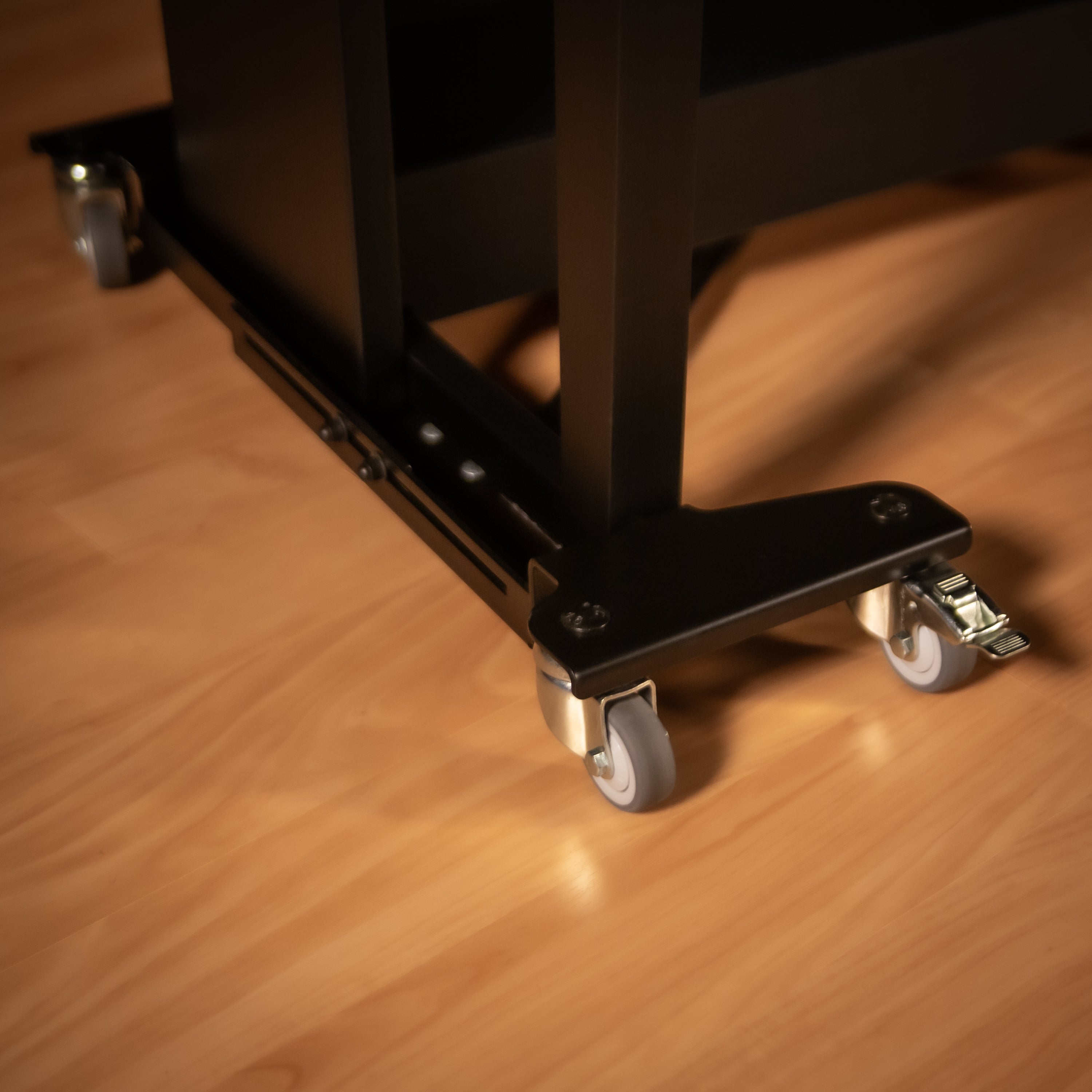 Close up of the wheels on a K&M 18804 Trolley