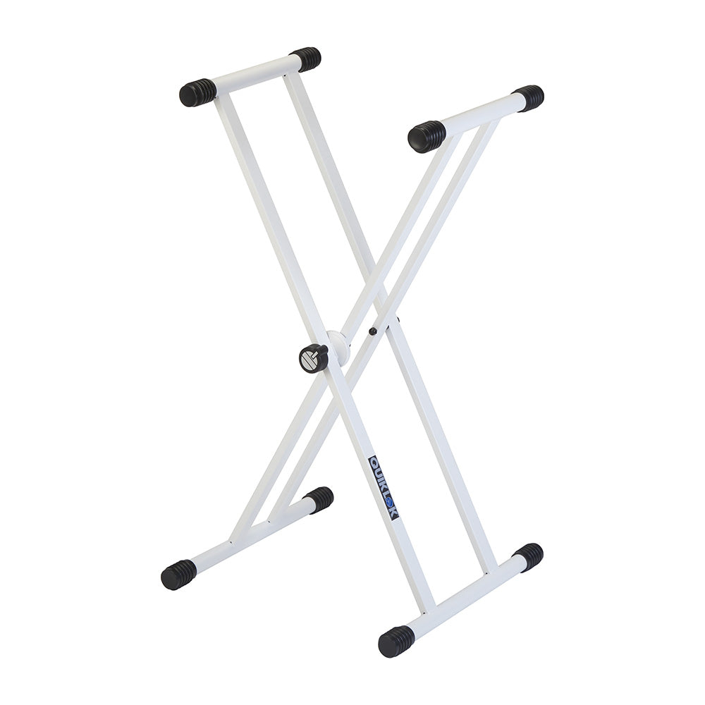 Quiklok T-20 Double-Braced X-Frame Keyboard Stand - White – Kraft