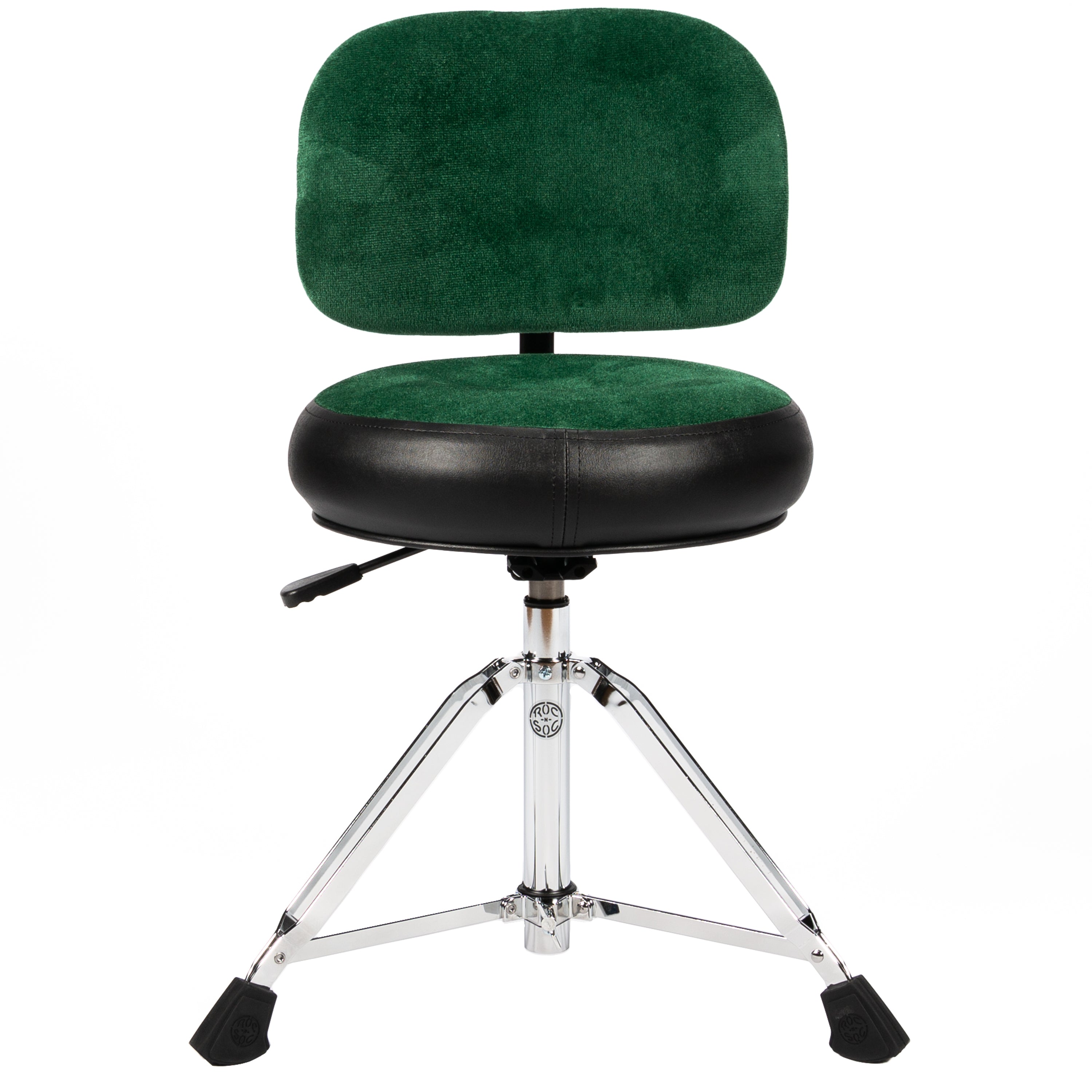 Collage image of the Roc-N-Soc Nitro Round Throne - Green W/ BACKREST