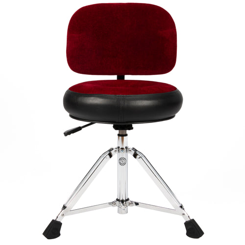 Collage image of the Roc-N-Soc Nitro Round Throne - Red W/ BACKREST