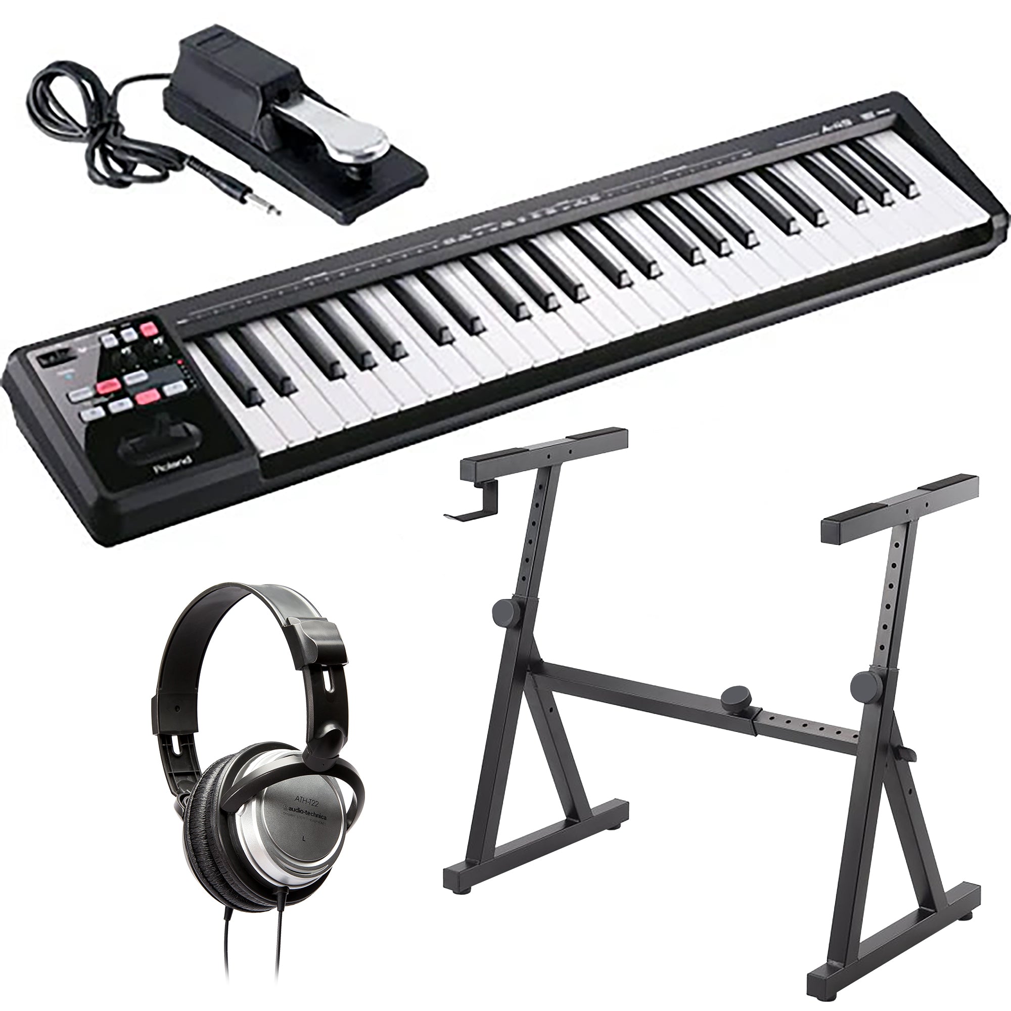 Roland A-49 MIDI Controller Keyboard - Black STUDIO ESSENTIALS