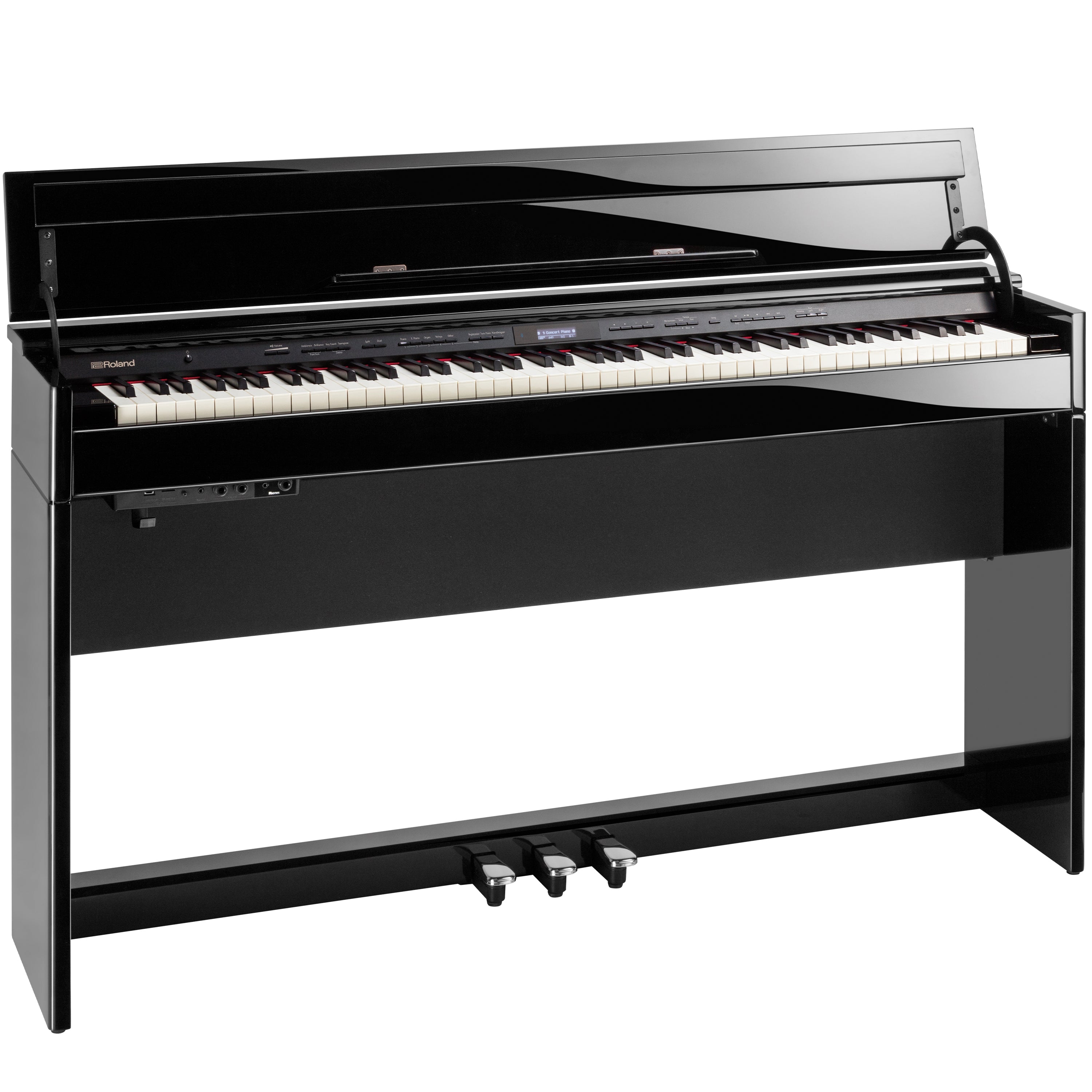 Roland DP603 Digital Piano - Polished Ebony - right view