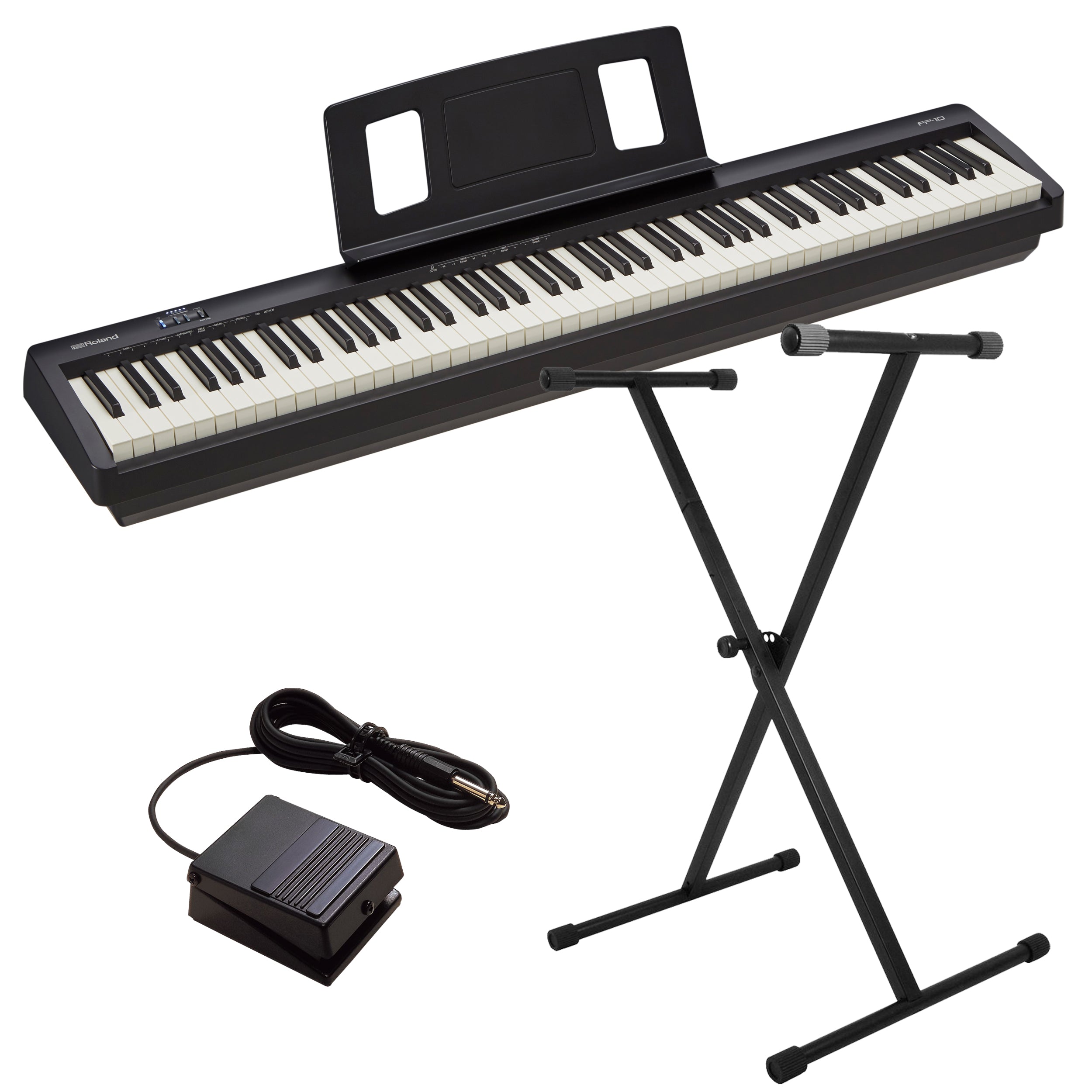 Roland FP-10 Digital Piano - Black BONUS PAK