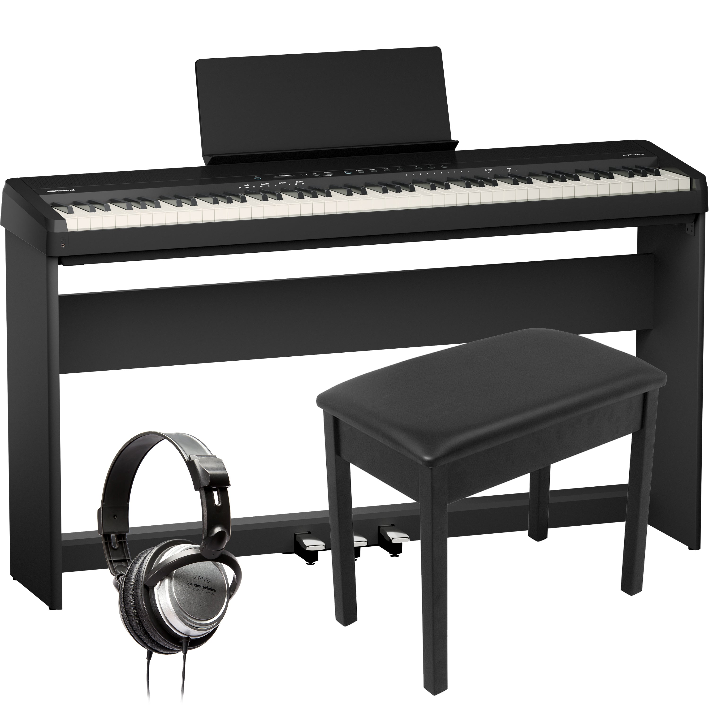 Roland FP-40 Digital Piano - Black COMPLETE HOME BUNDLE