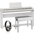 Roland FP-40 Digital Piano - White COMPLETE HOME BUNDLE