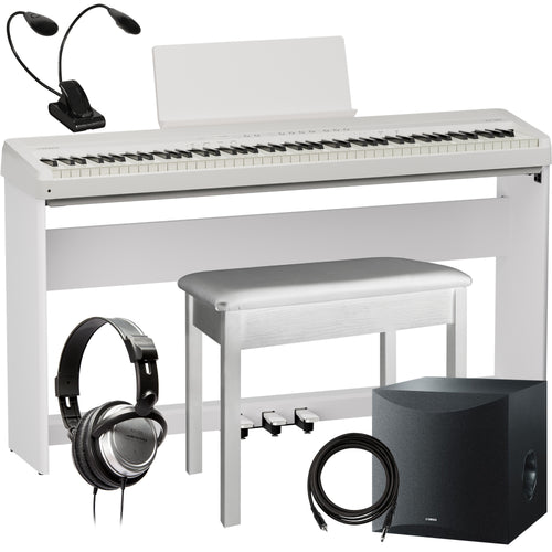 Roland FP-40 Digital Piano - White COMPLETE HOME BUNDLE PLUS