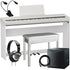 Roland FP-40 Digital Piano - White COMPLETE HOME BUNDLE PLUS