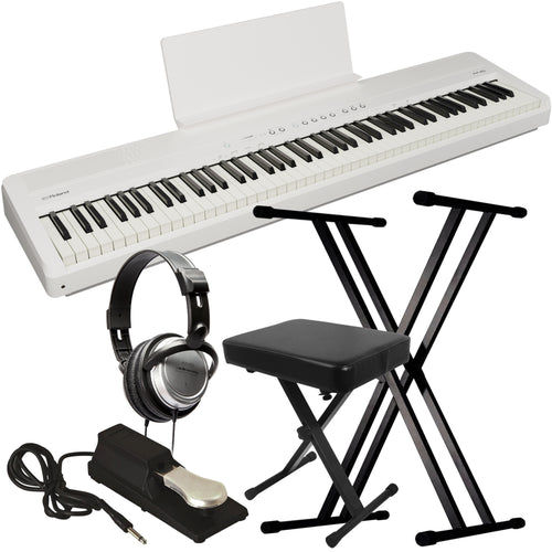 Roland FP-40 Digital Piano - White KEY ESSENTIALS BUNDLE