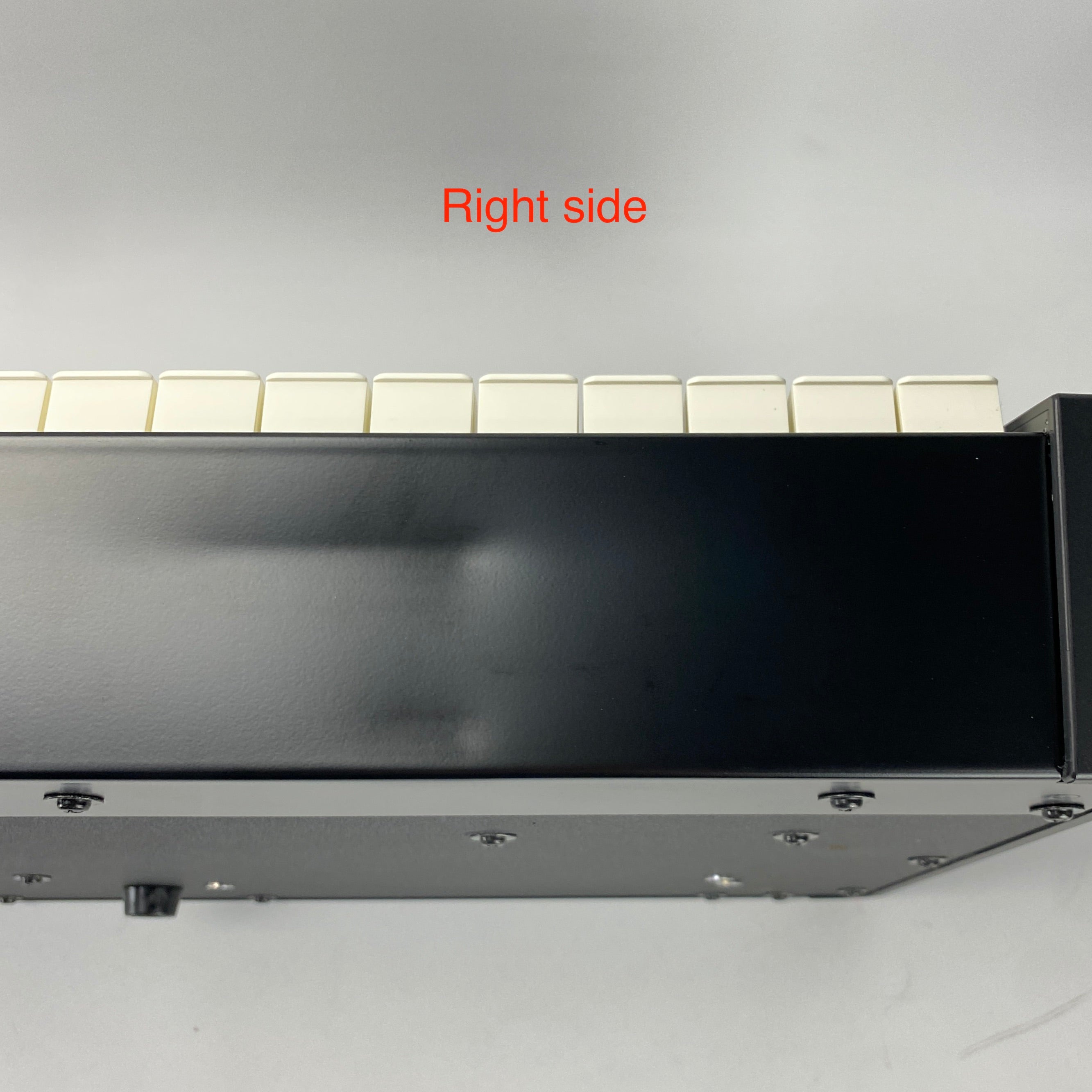 dents on the right side of the front panel