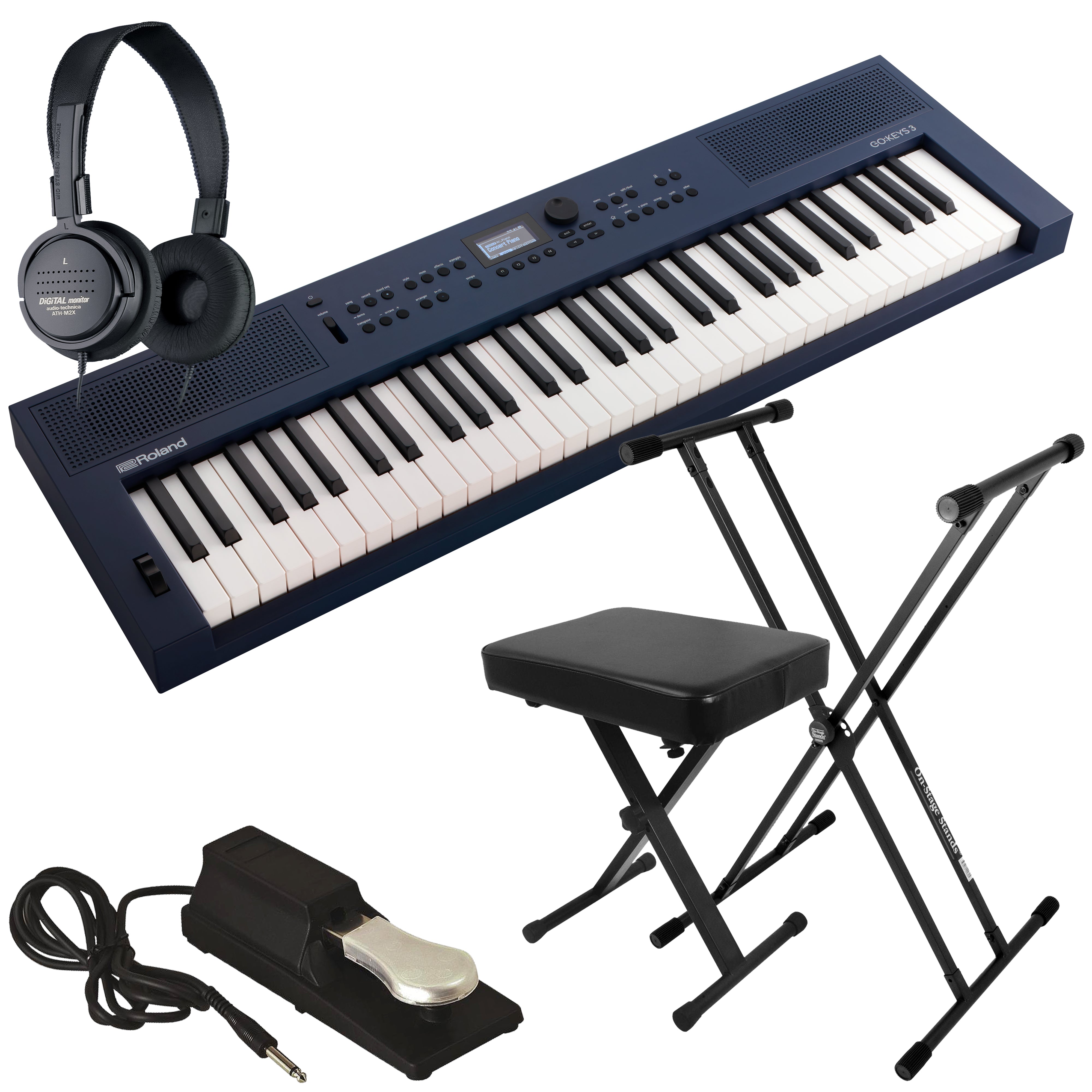 Roland GoKeys 3 Music Creation Keyboard - Midnight Blue KEY