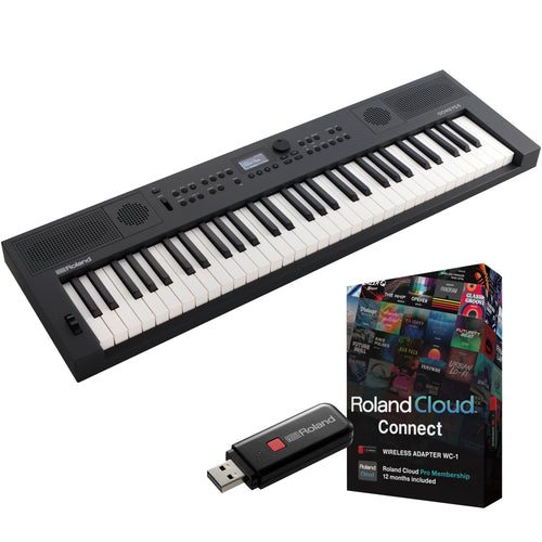 Roland GoKeys 5 Music Creation Keyboard - Graphite CLOUD CONNECT BUNDLE