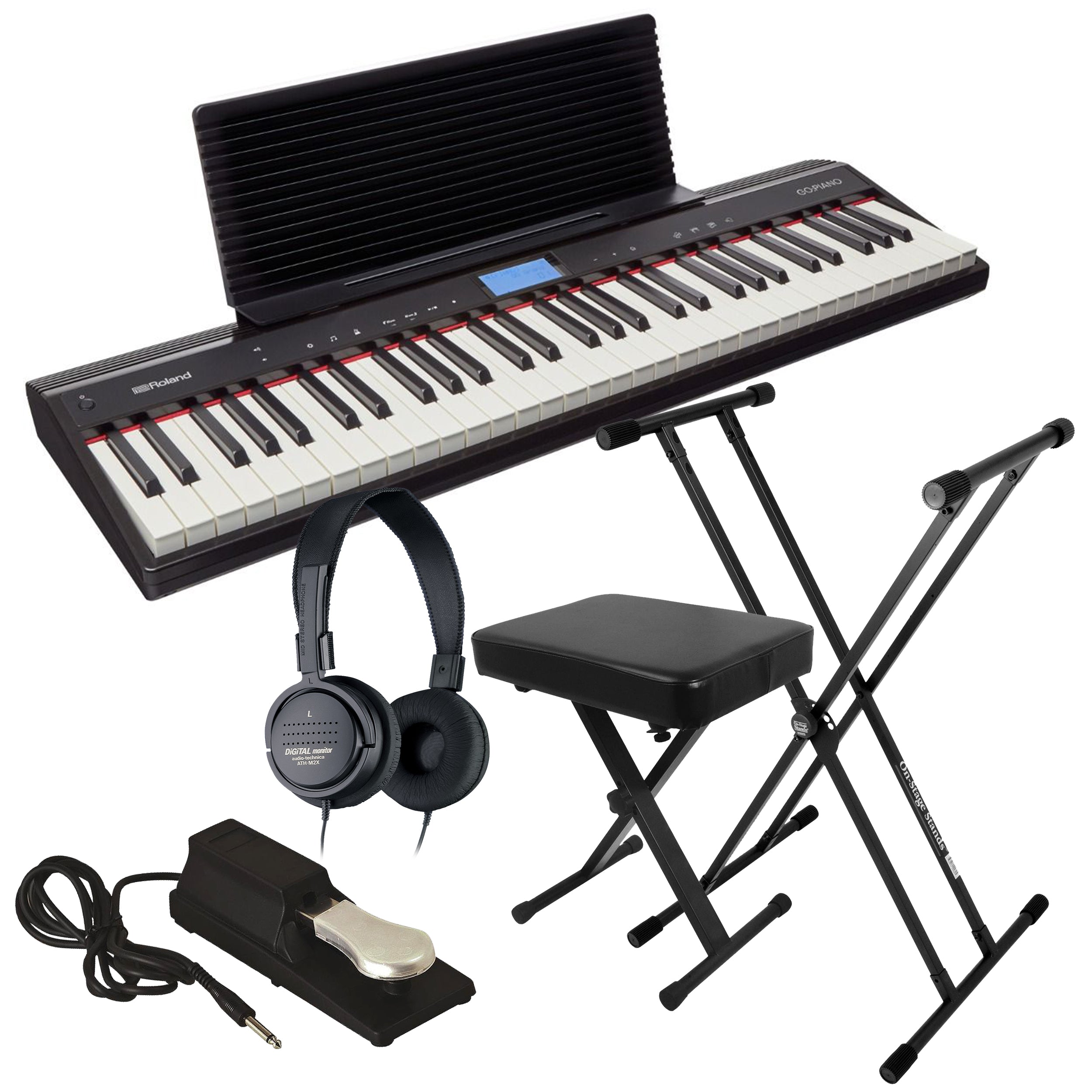 Roland GO:PIANO Portable Keyboard KEY ESSENTIALS BUNDLE