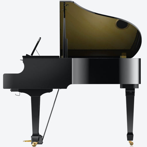 Roland GP609 Digital Grand Piano - Polished Ebony - catalog image side view