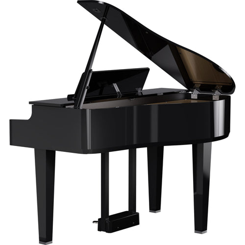 Roland GP-6 Digital Grand Piano - Polished Ebony - back